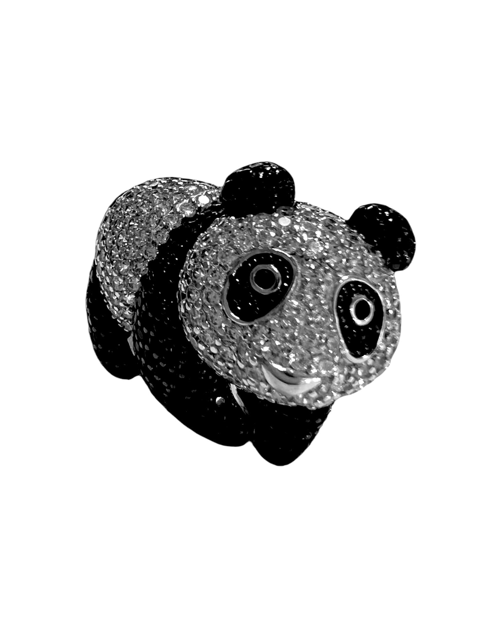 Anel Panda em Prata
