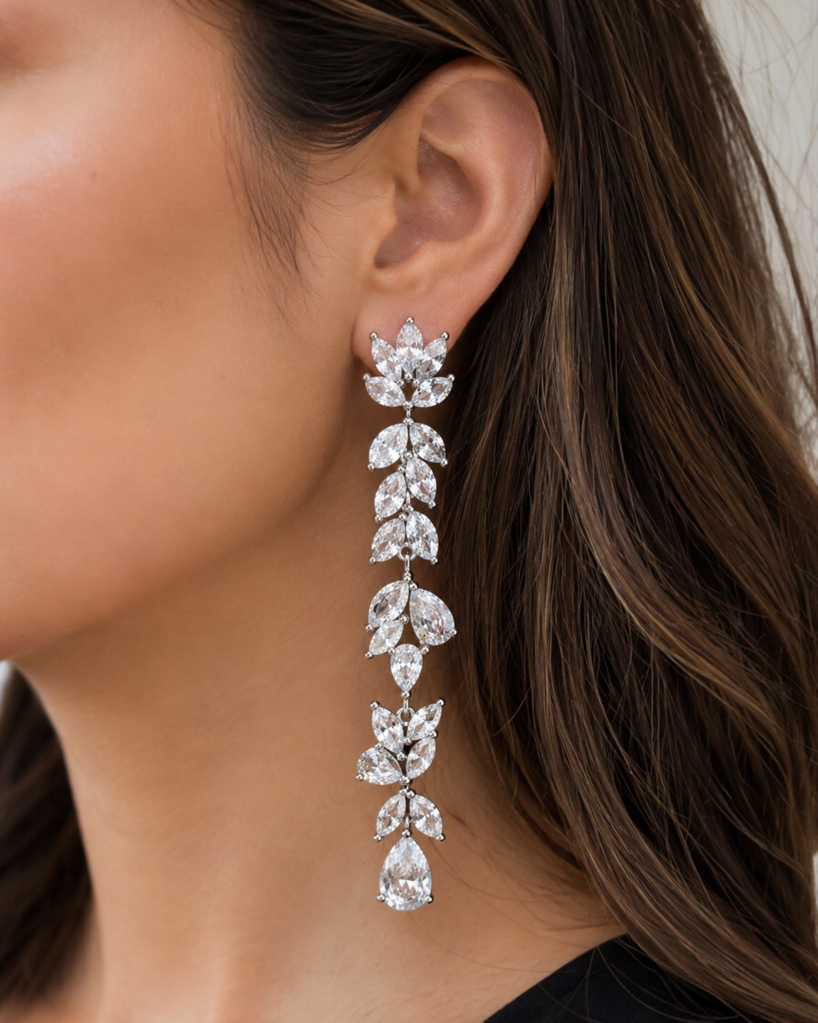 Silver Flower Earrings