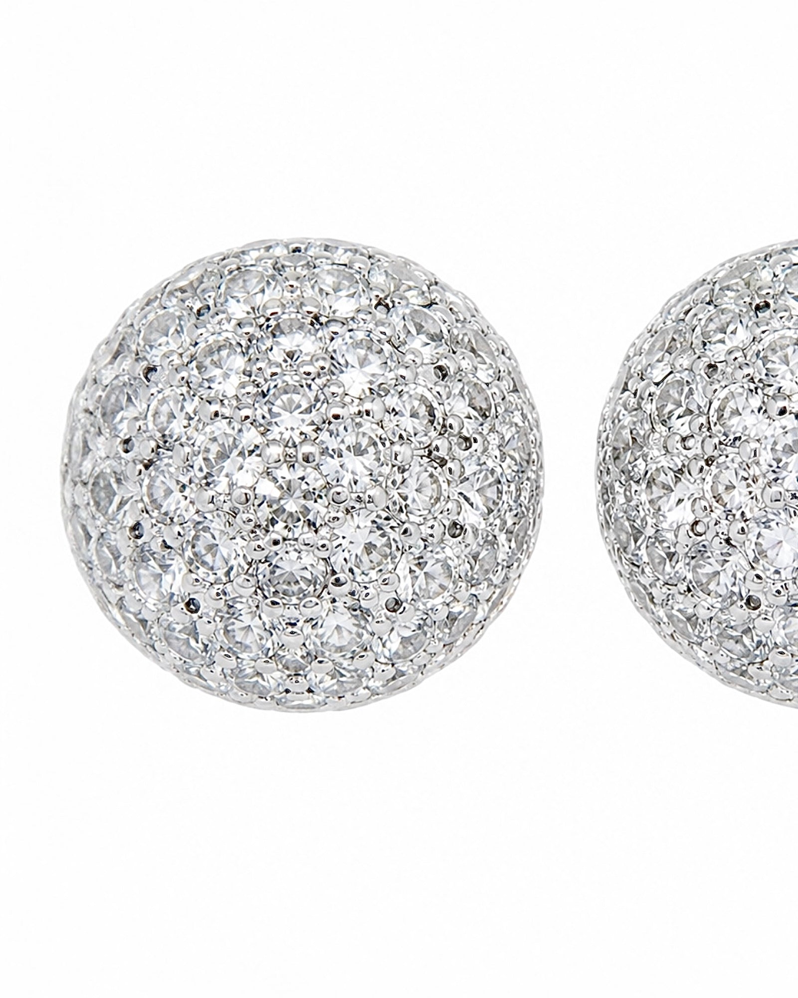 Sparkling Silver Earrings