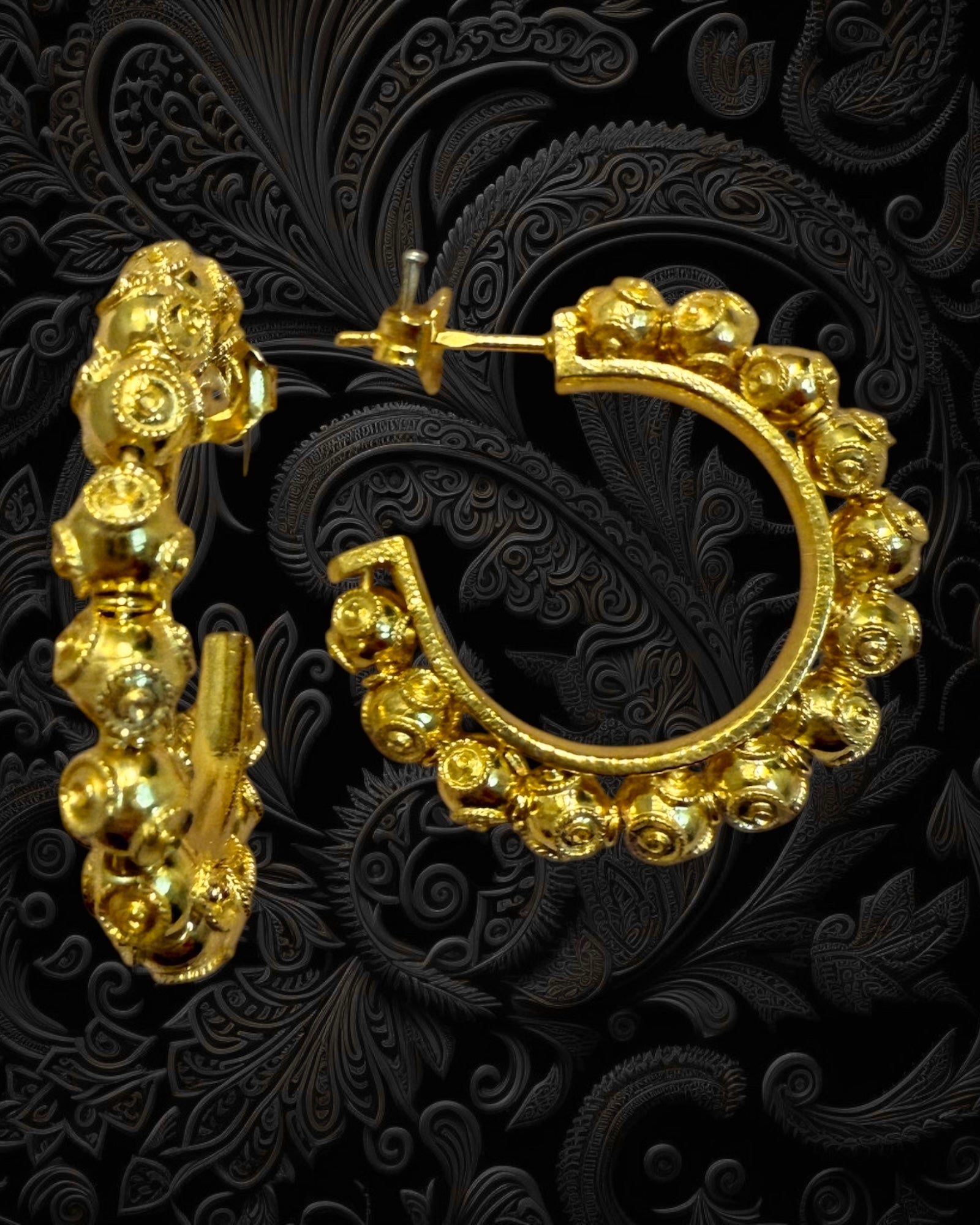Viana Beads Rings in Gold Plated Silver