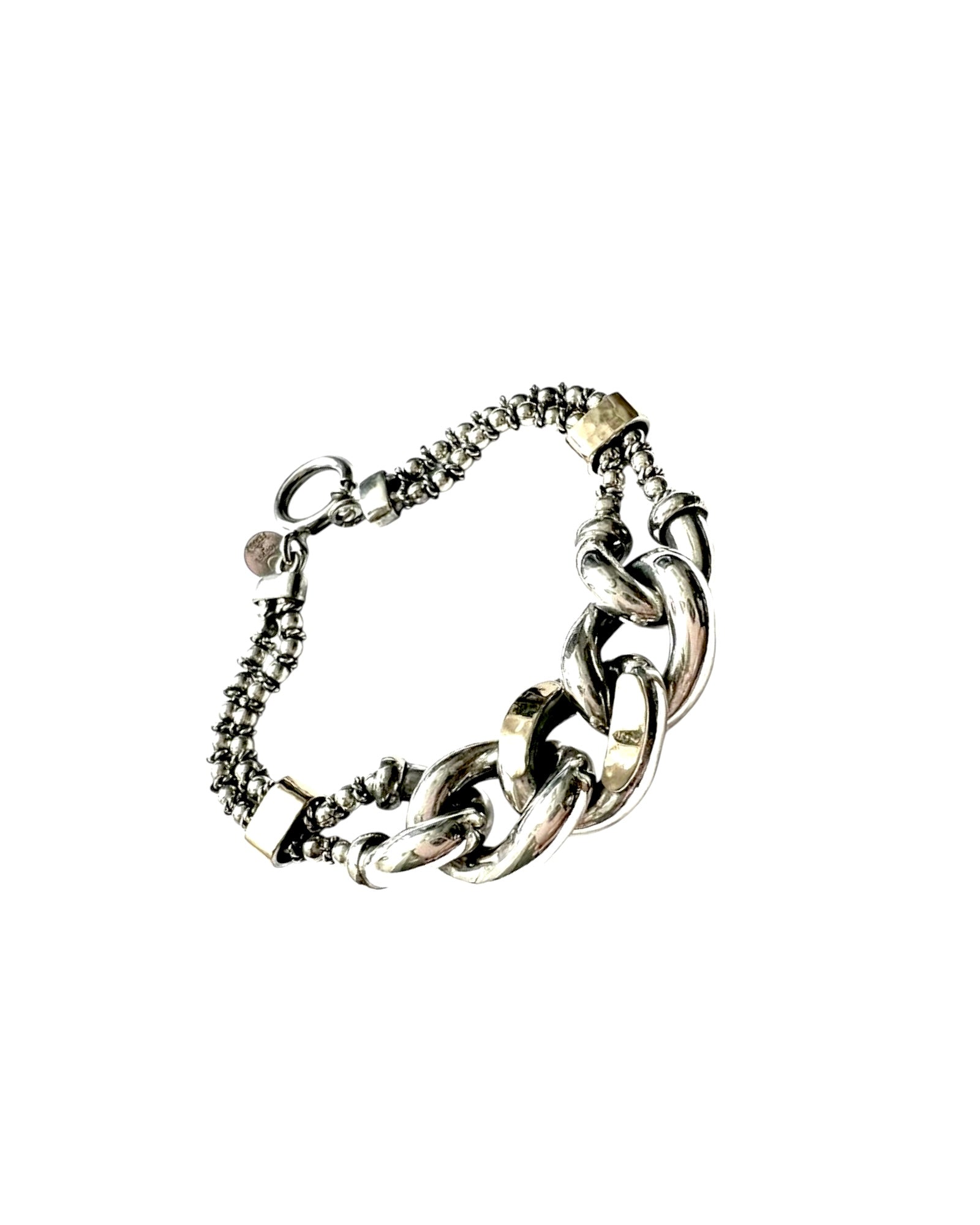 Silver and Gold Chain Bracelet