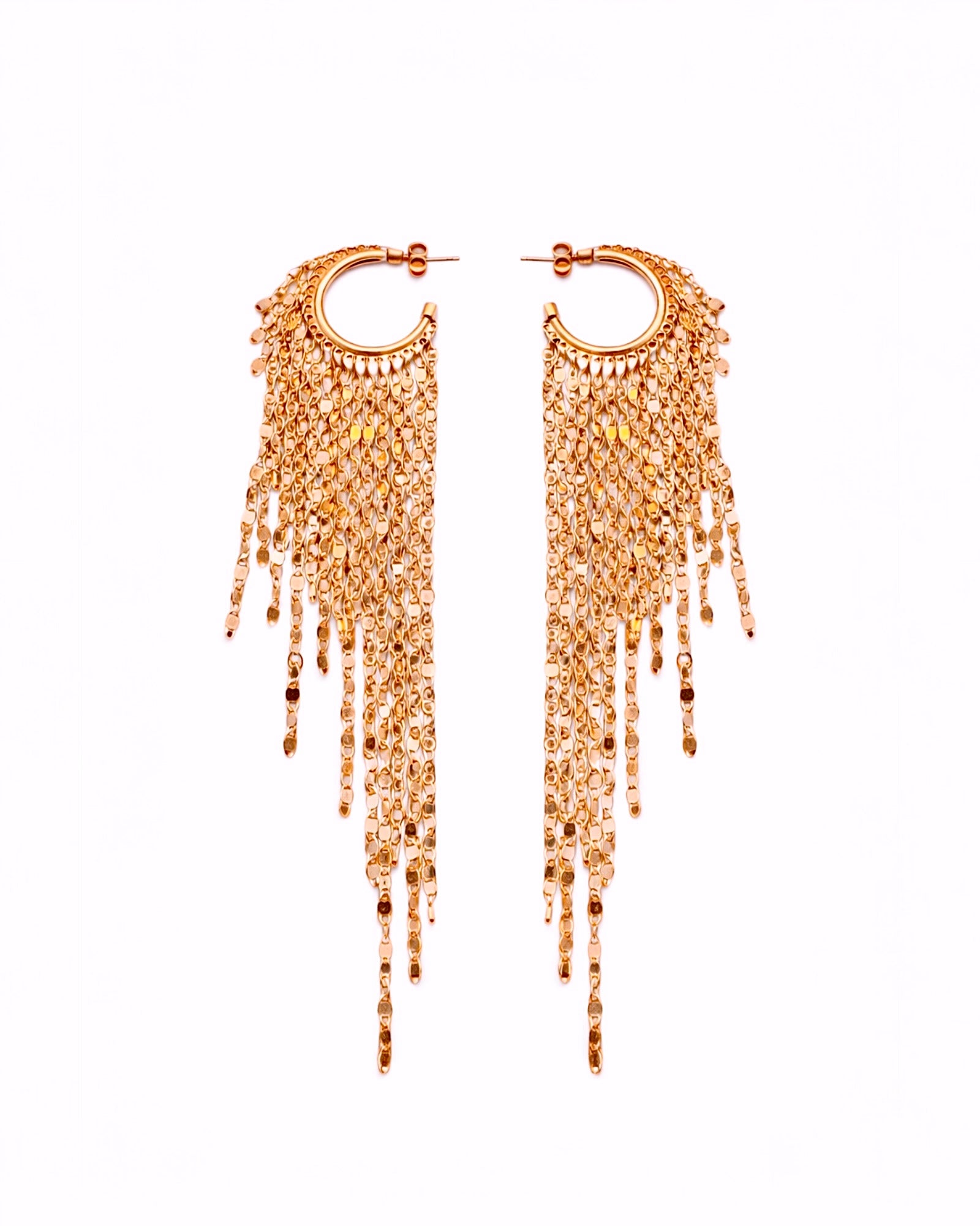 Argolas de Festa em Prata Rosa