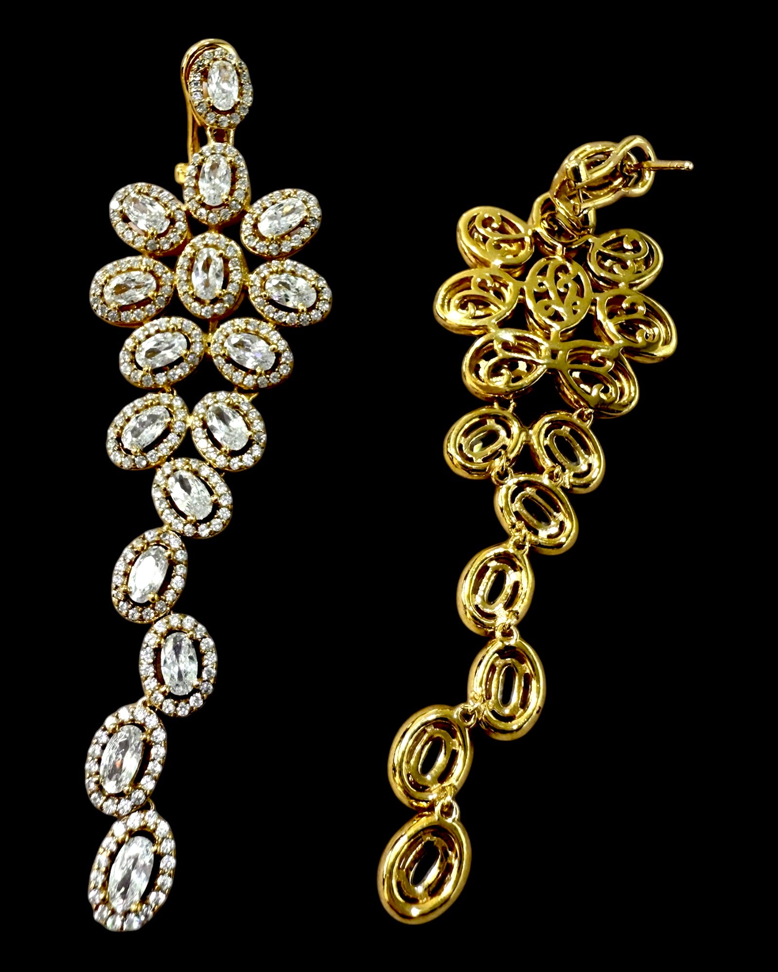Gold Silver Party Earrings