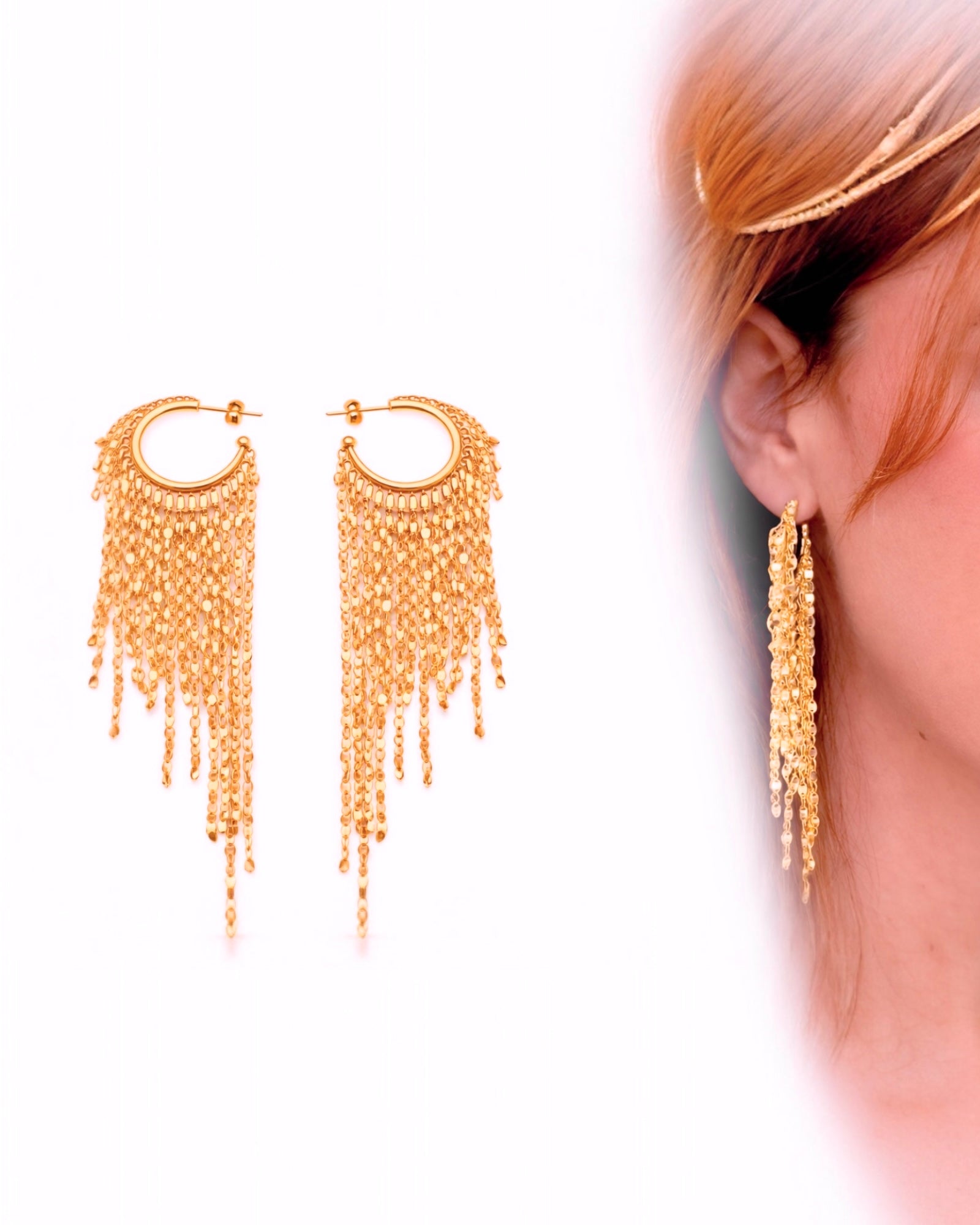 Argolas de Festa em Prata Rosa