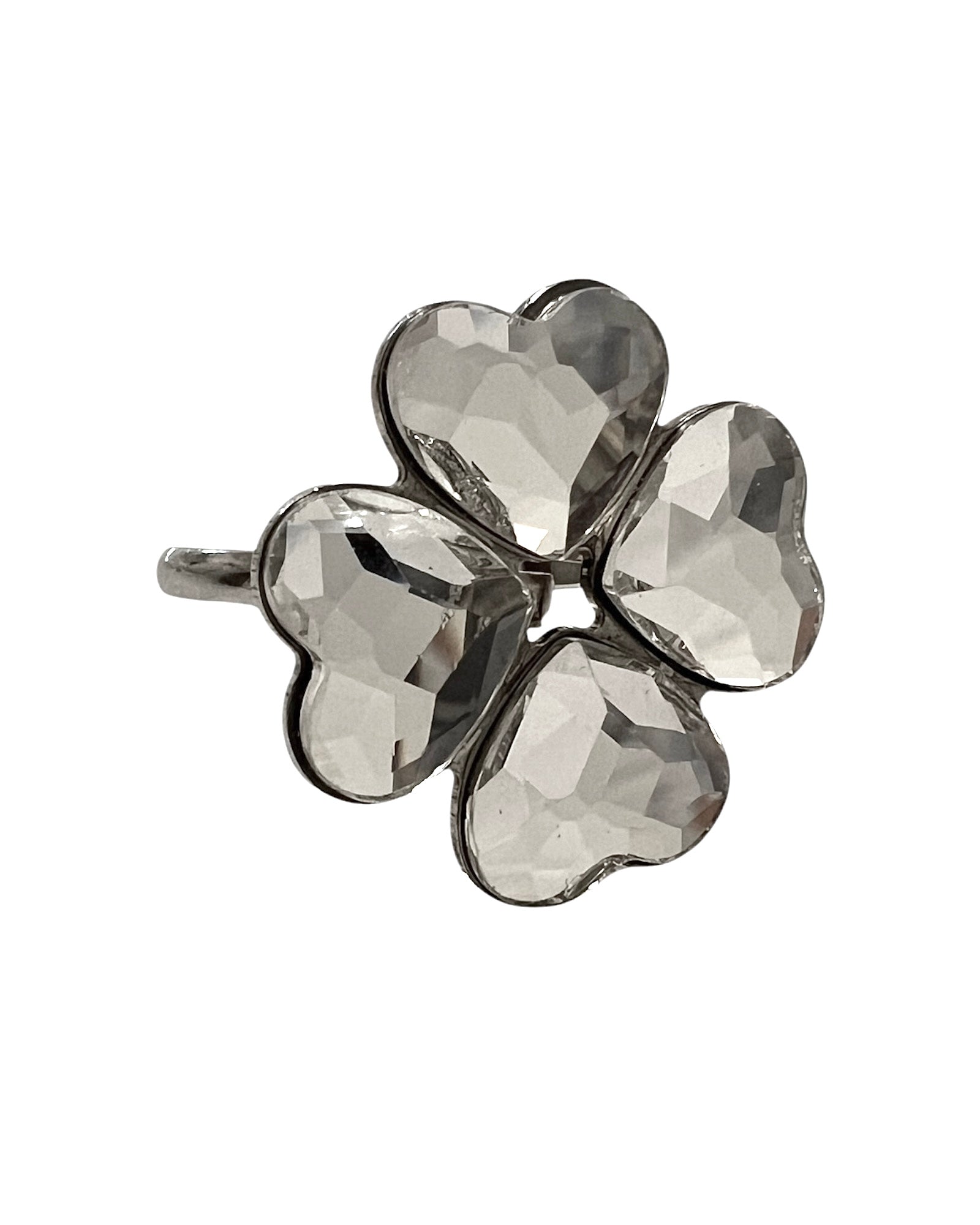Silver Clover Ring