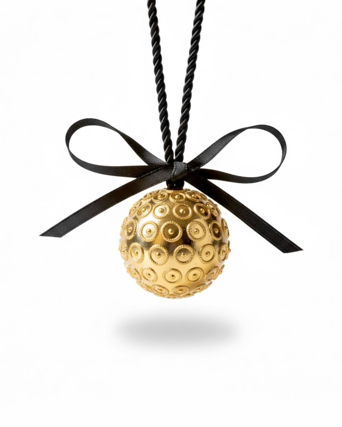 Colar Conta de Viana em Prata Dourada