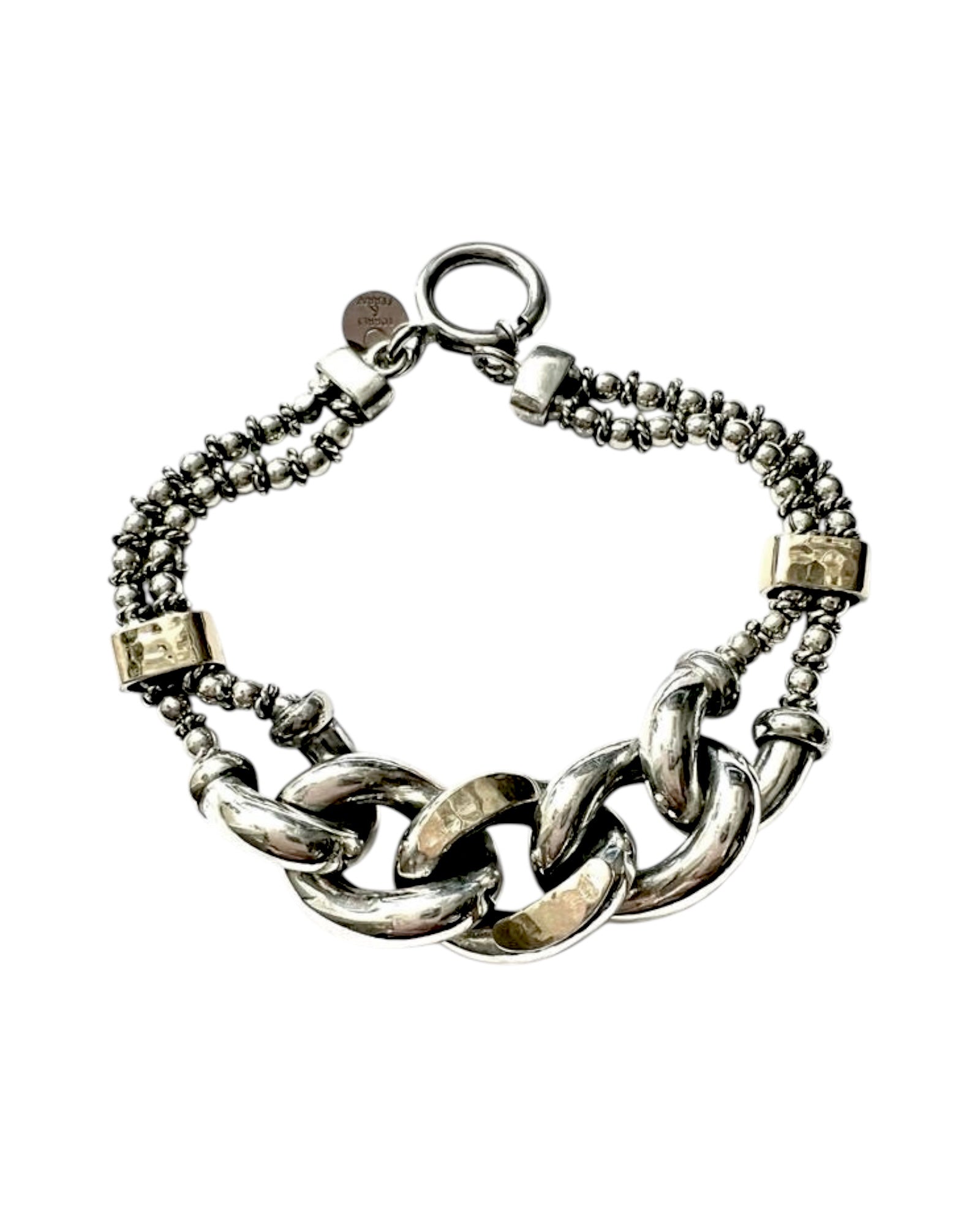 Silver and Gold Chain Bracelet