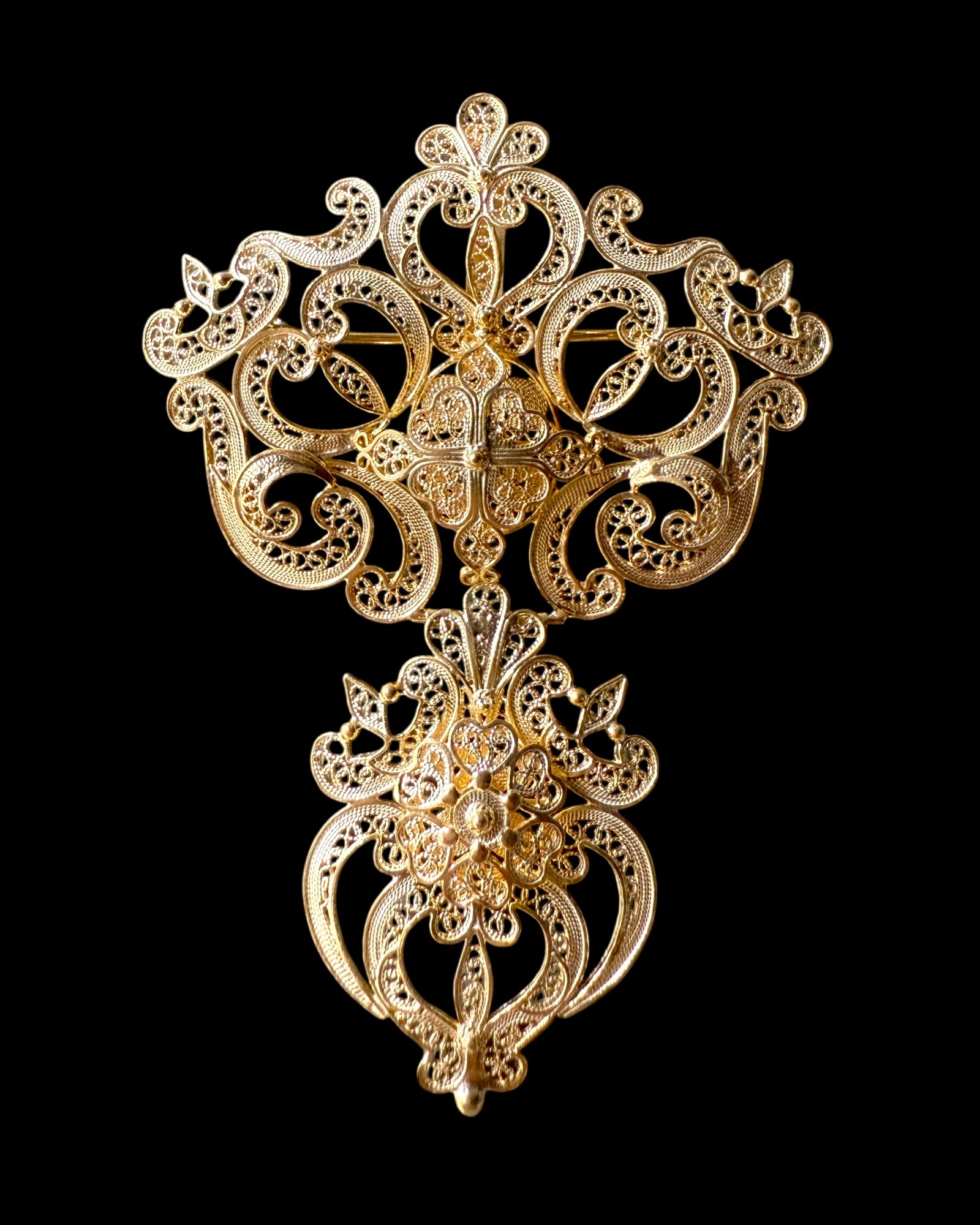 Baroque Medal in Gilded Silver