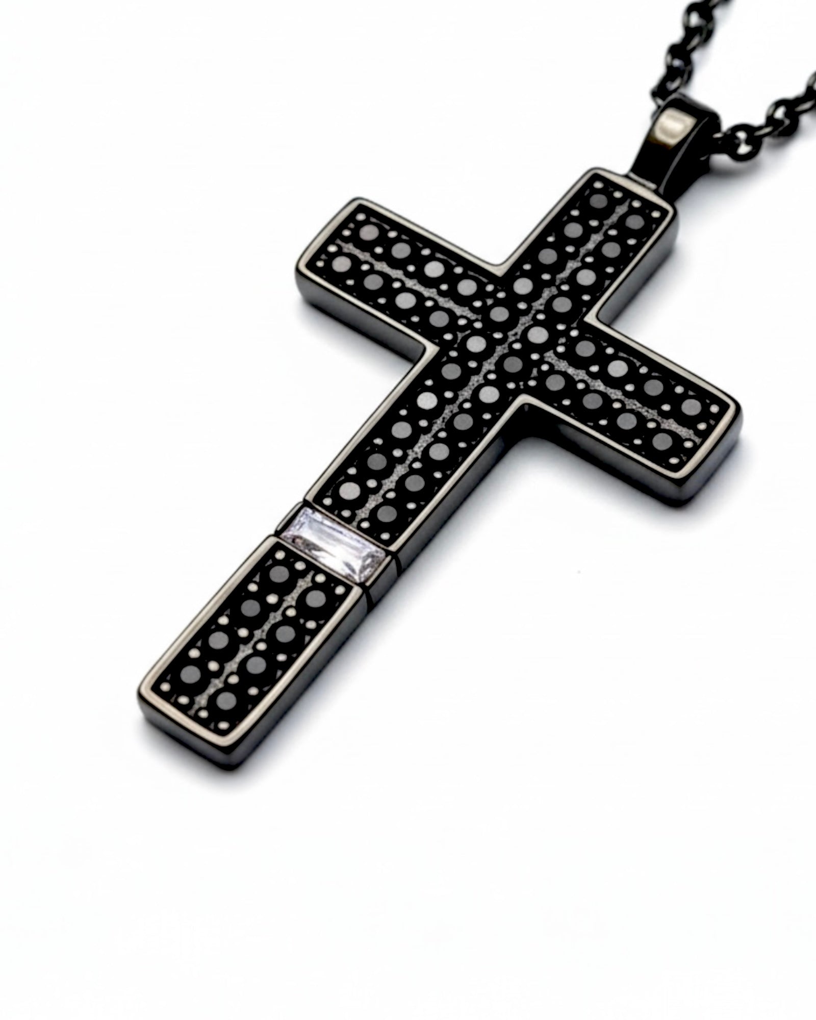 Colar Cruz Homem em Prata