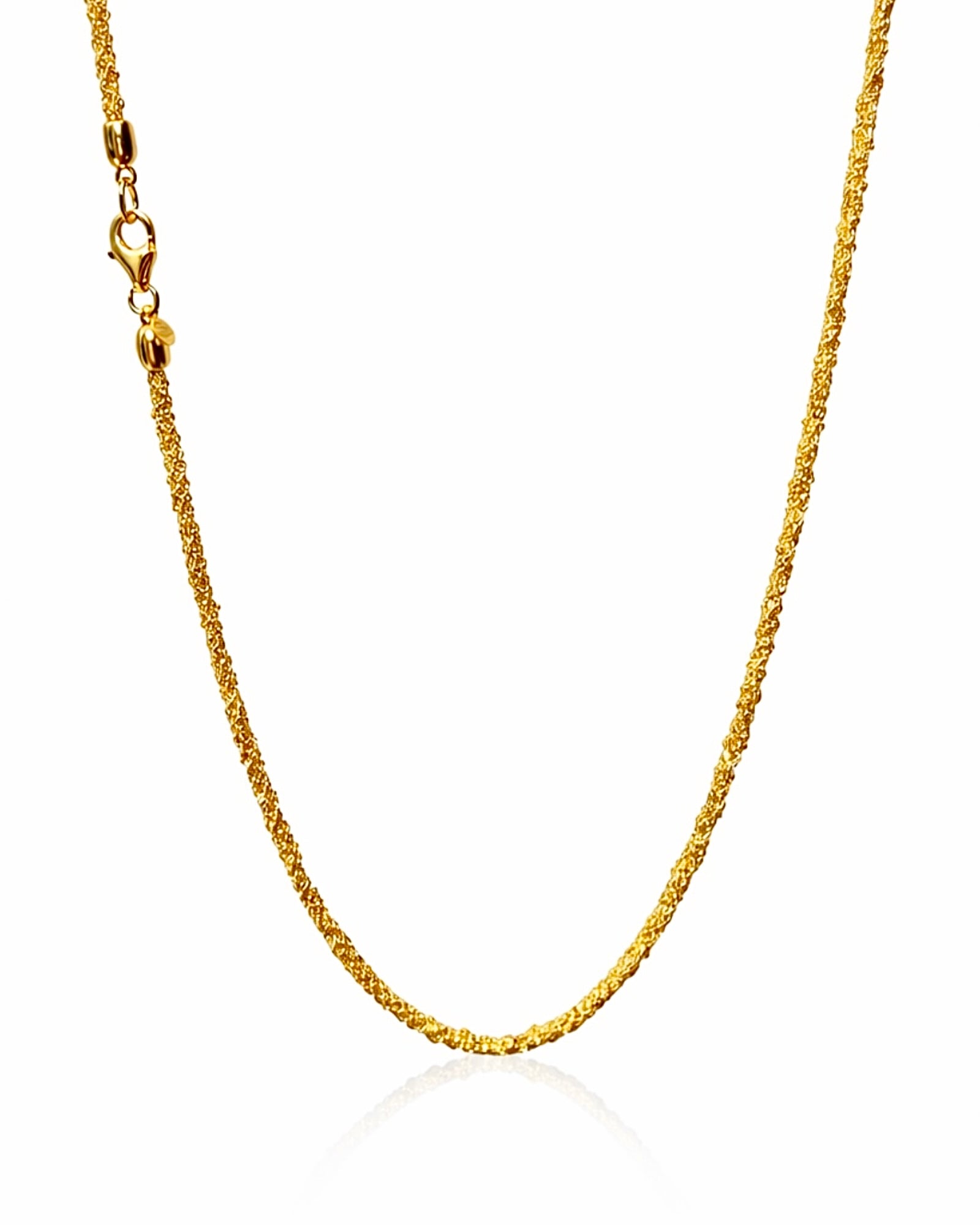Colar Simples em Prata Dourada