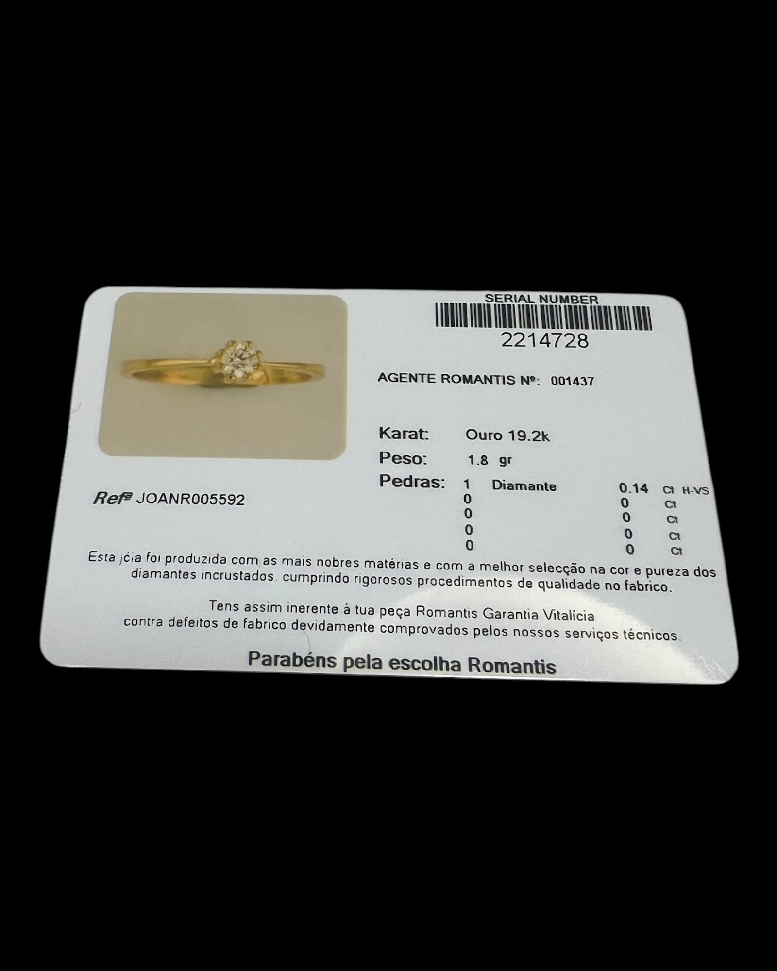 Solitaire Engagement Ring in Yellow Gold and Diamond