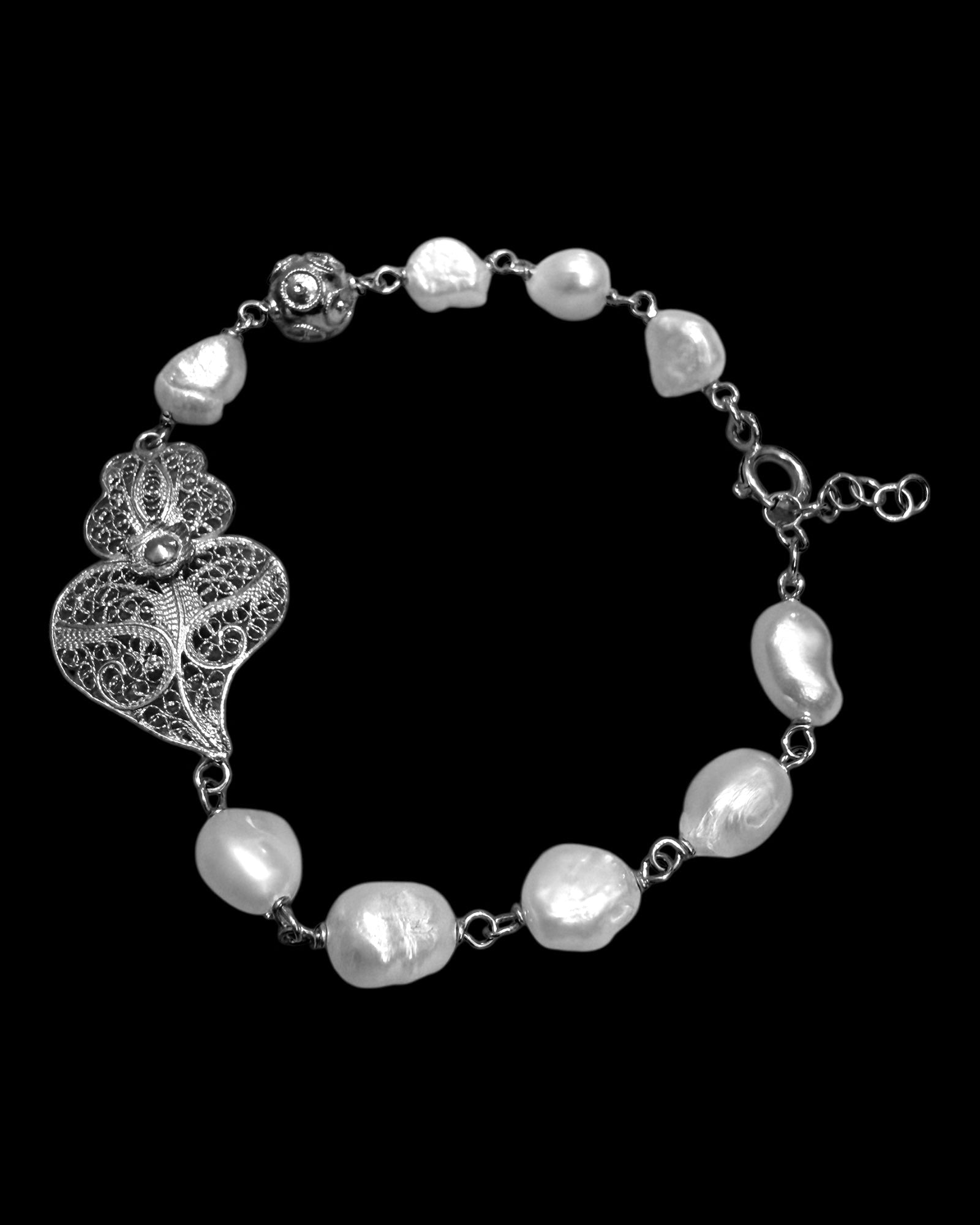 Silver Heart Bracelet