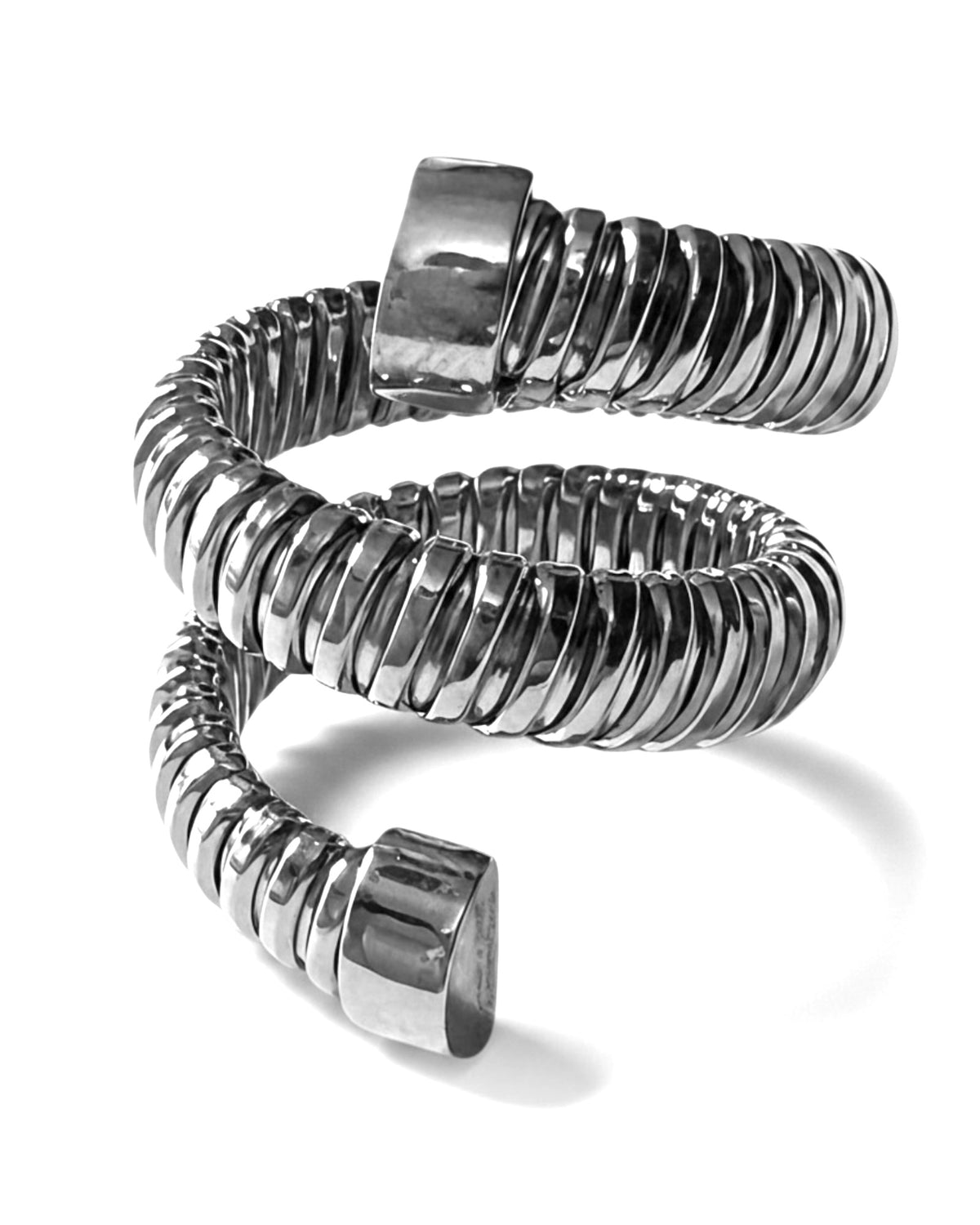 Anel Espiral em Prata