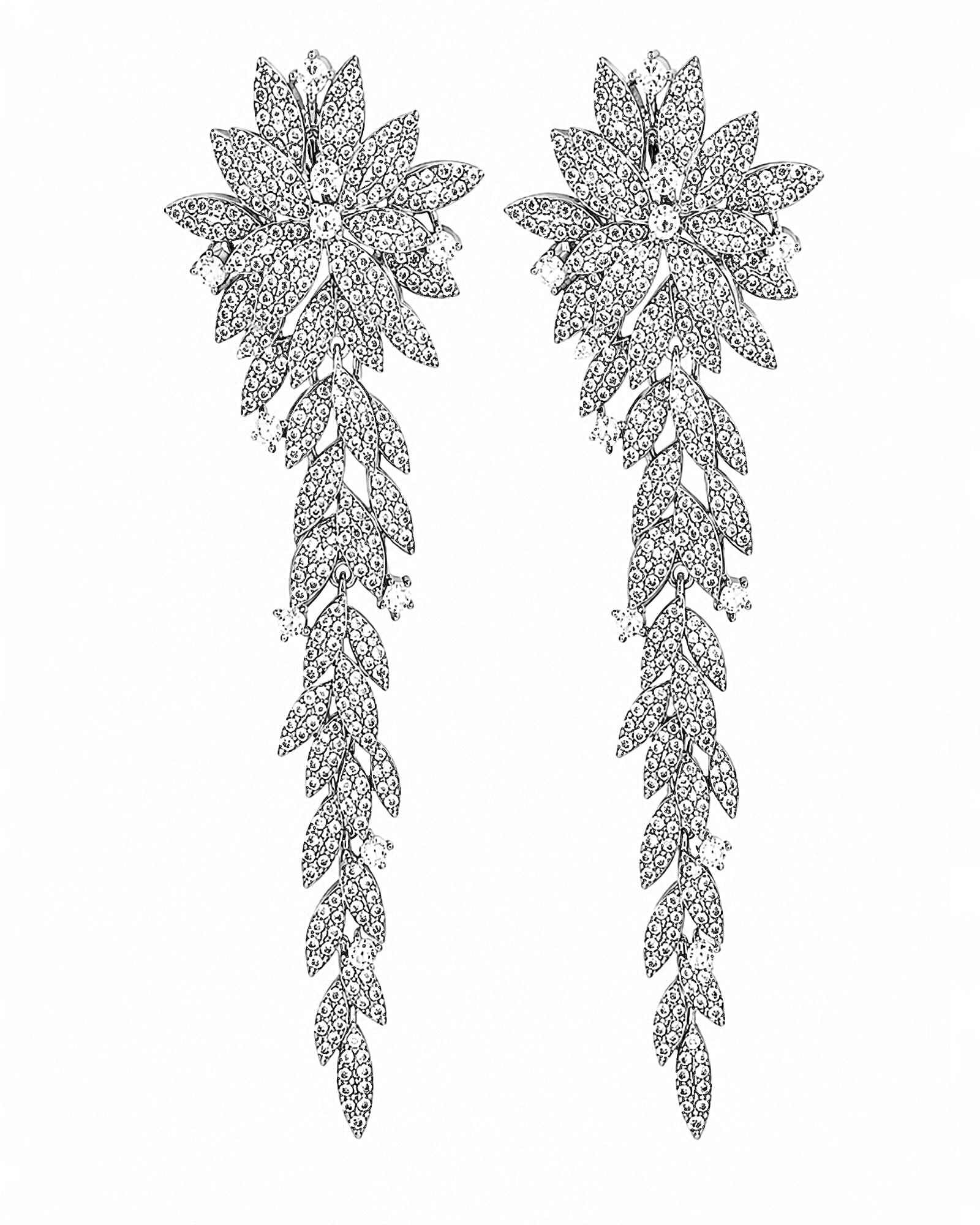 Silver Flower Earrings