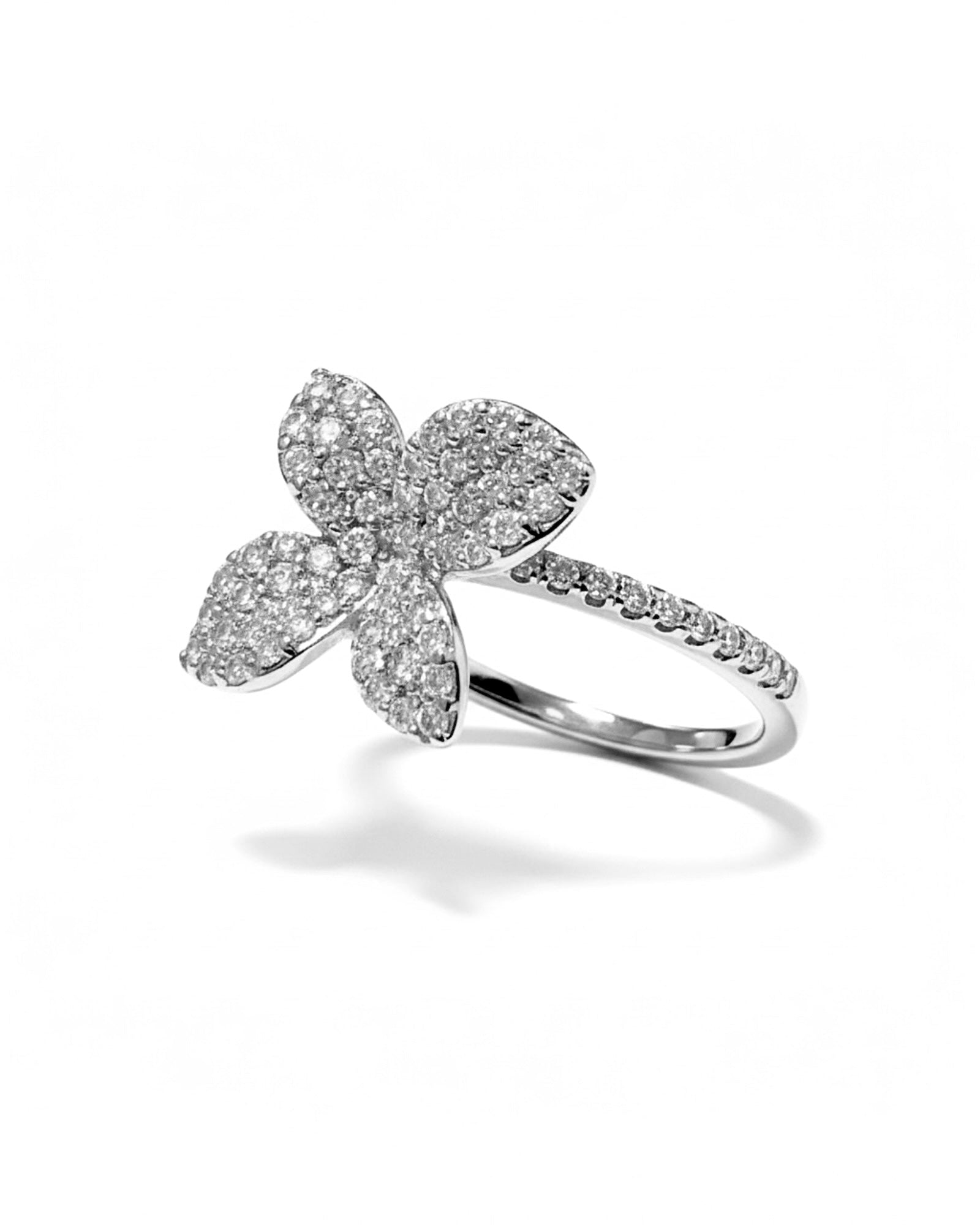 Silver Petal Ring