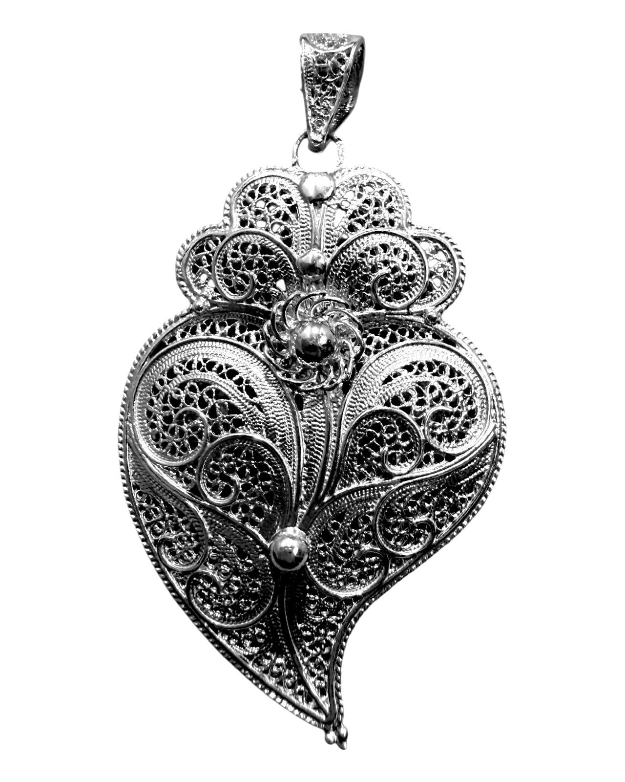 Filigree Cross Medal in Silver