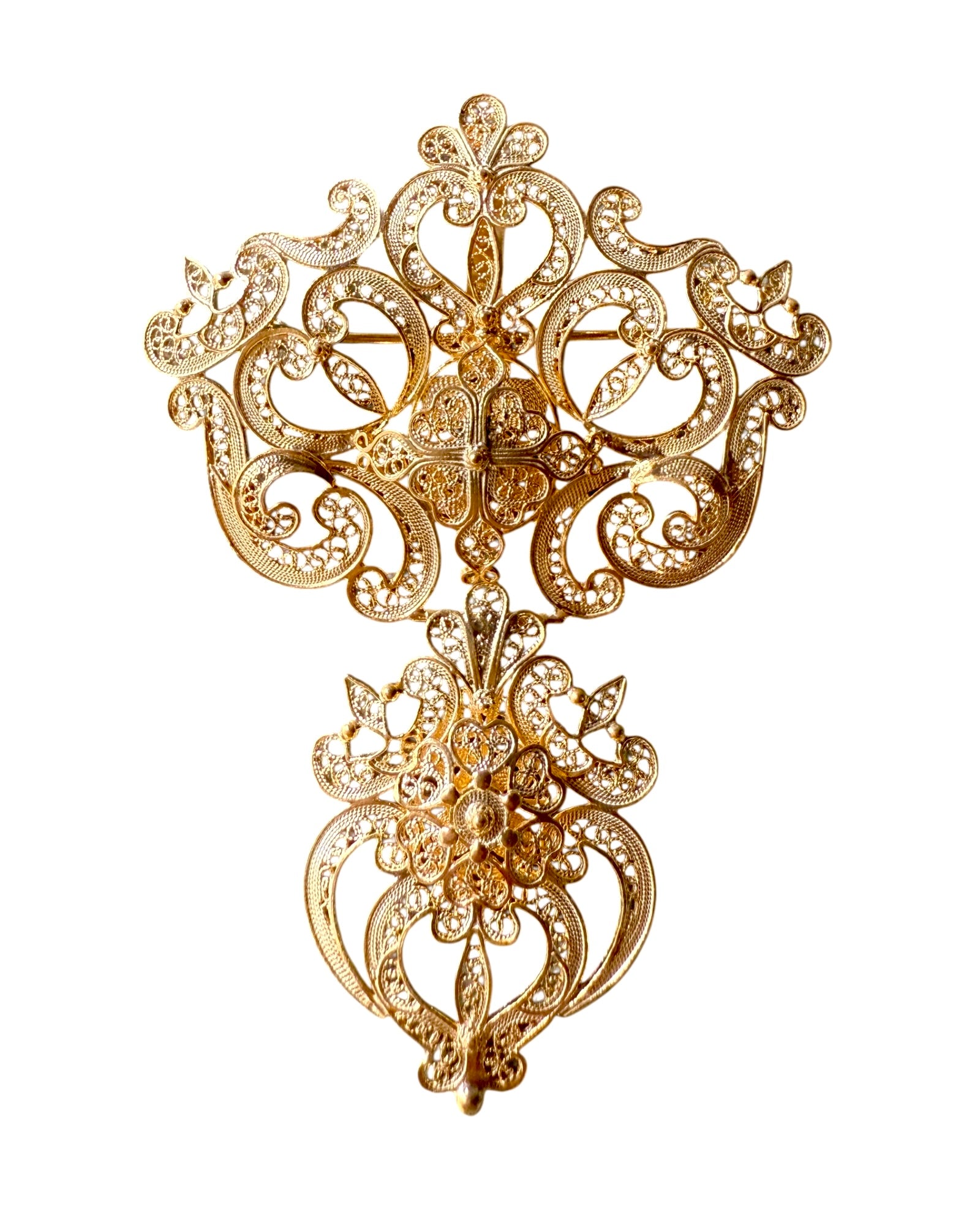 Baroque Medal in Gilded Silver