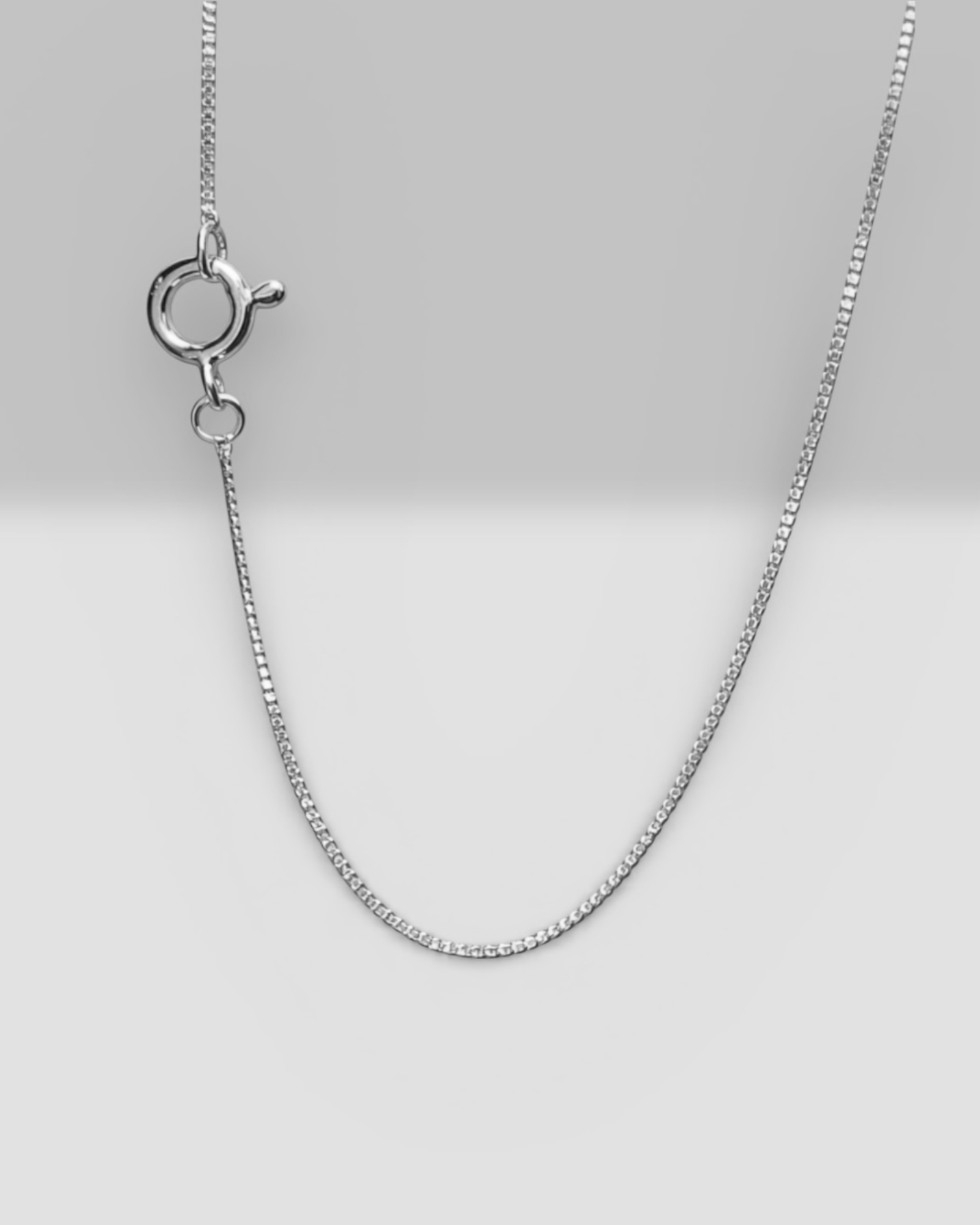 Colar Simples em Prata - 36.5cm