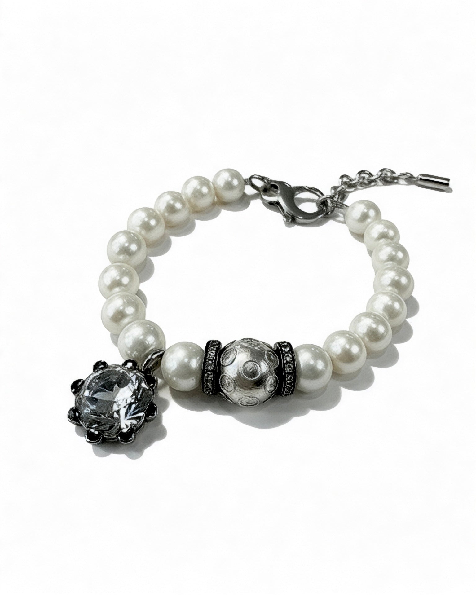 Pulseira com Conta de Viana em Prata