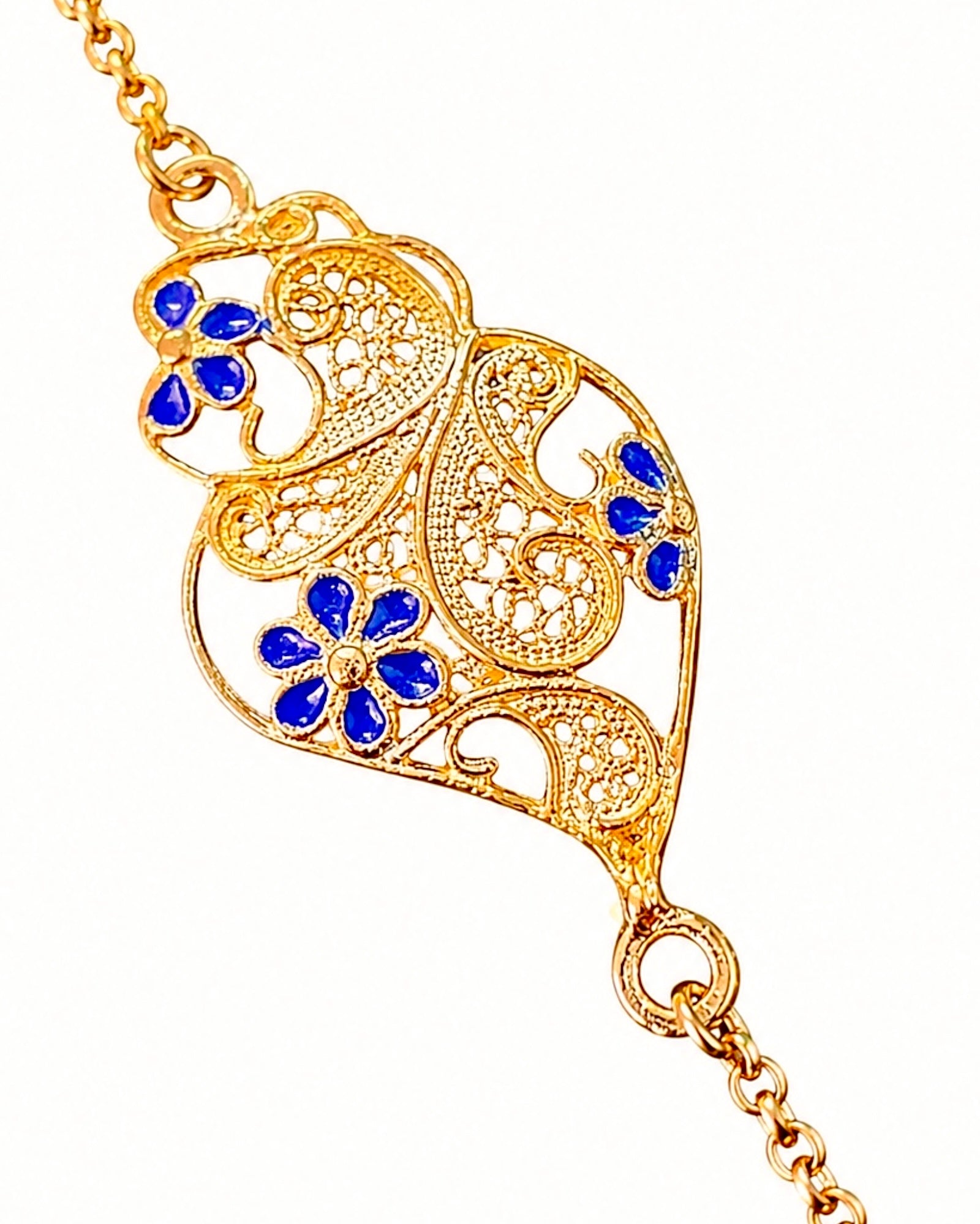 Viana Heart Bracelet in Gold-Plated Silver