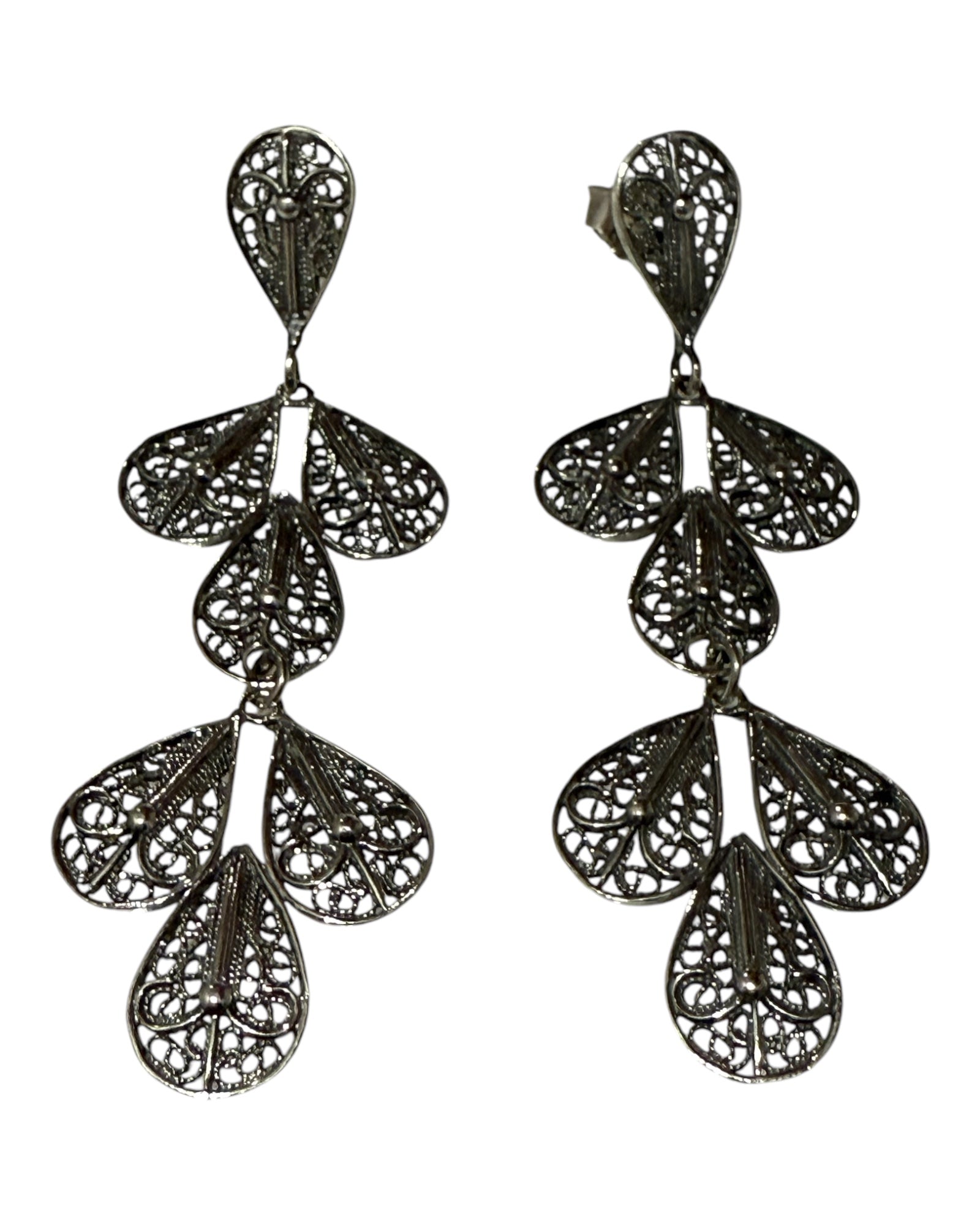 Viana Beads Earrings in Gold Plated Silver
