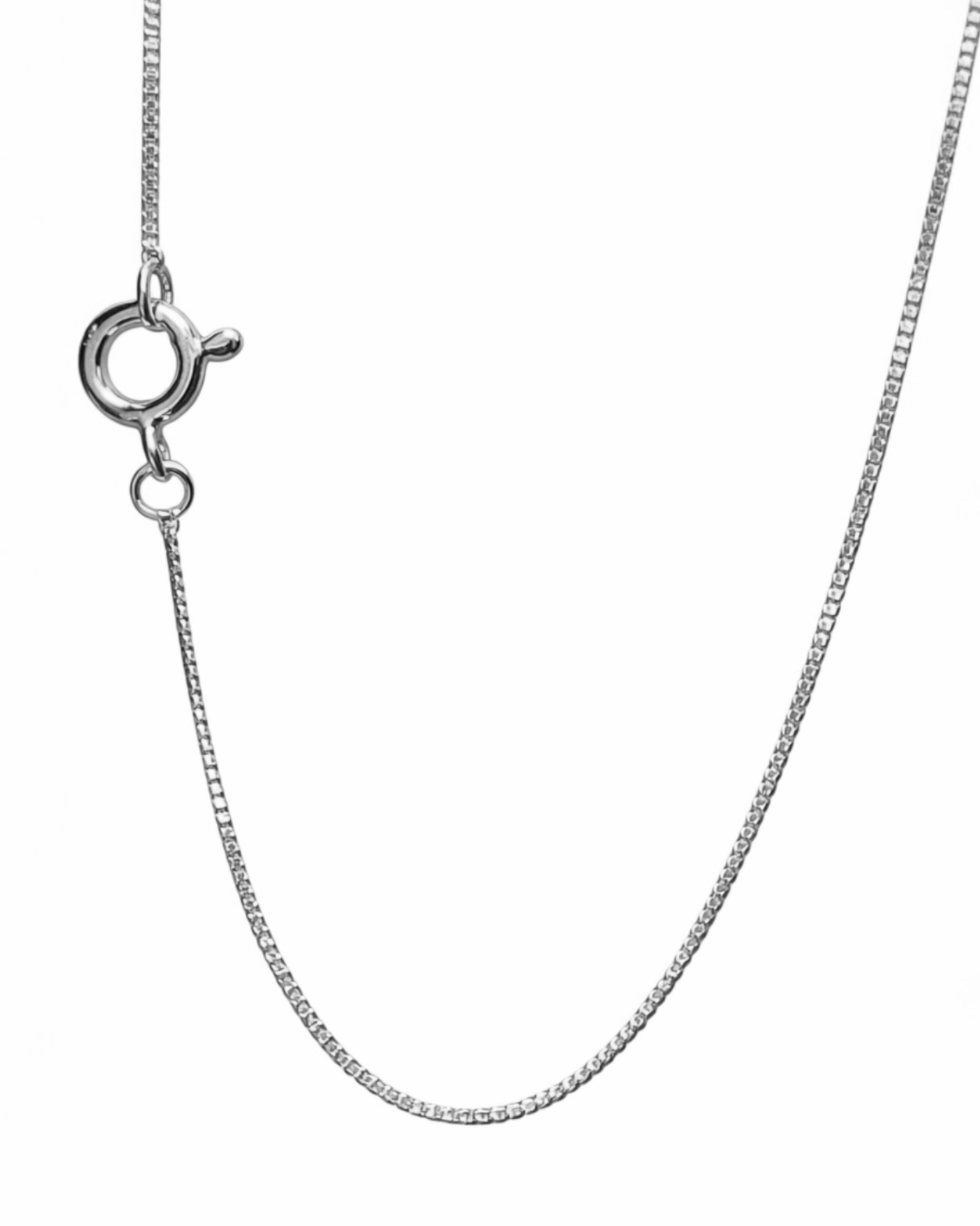 Colar Simples em Prata - 36.5cm