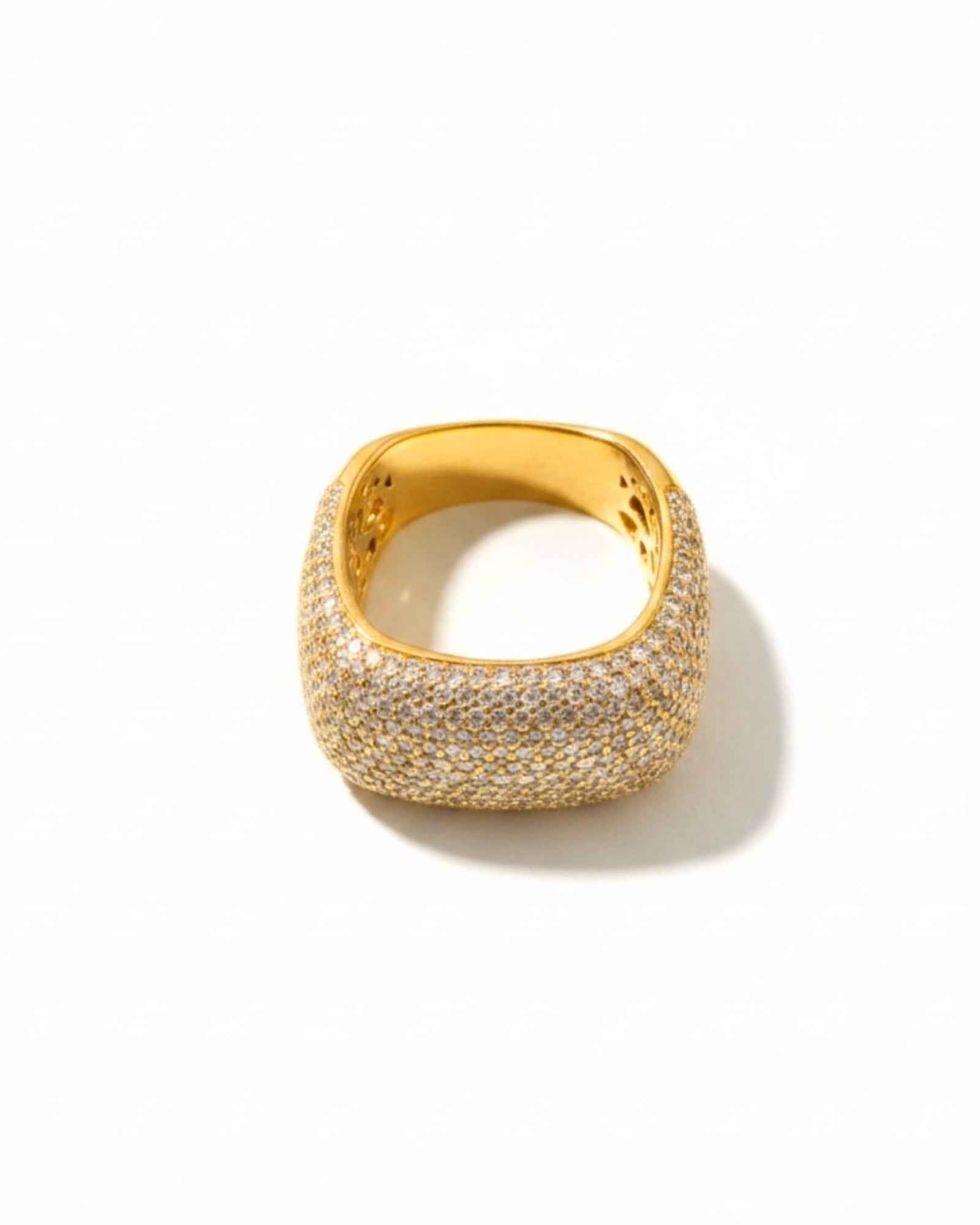 Sparkling Ring in Silver and Rose Silver