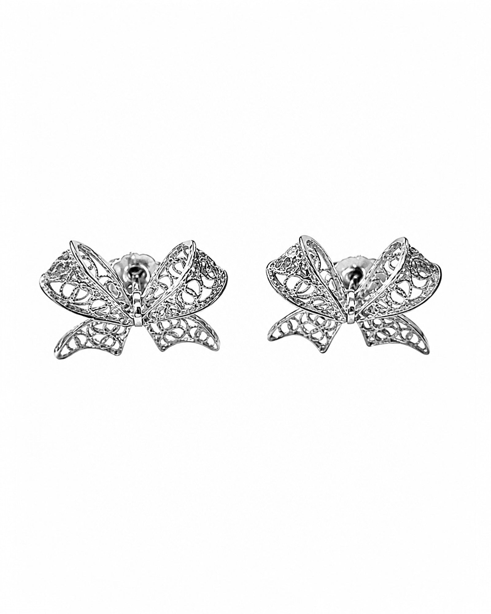 Filigree Bow Earrings