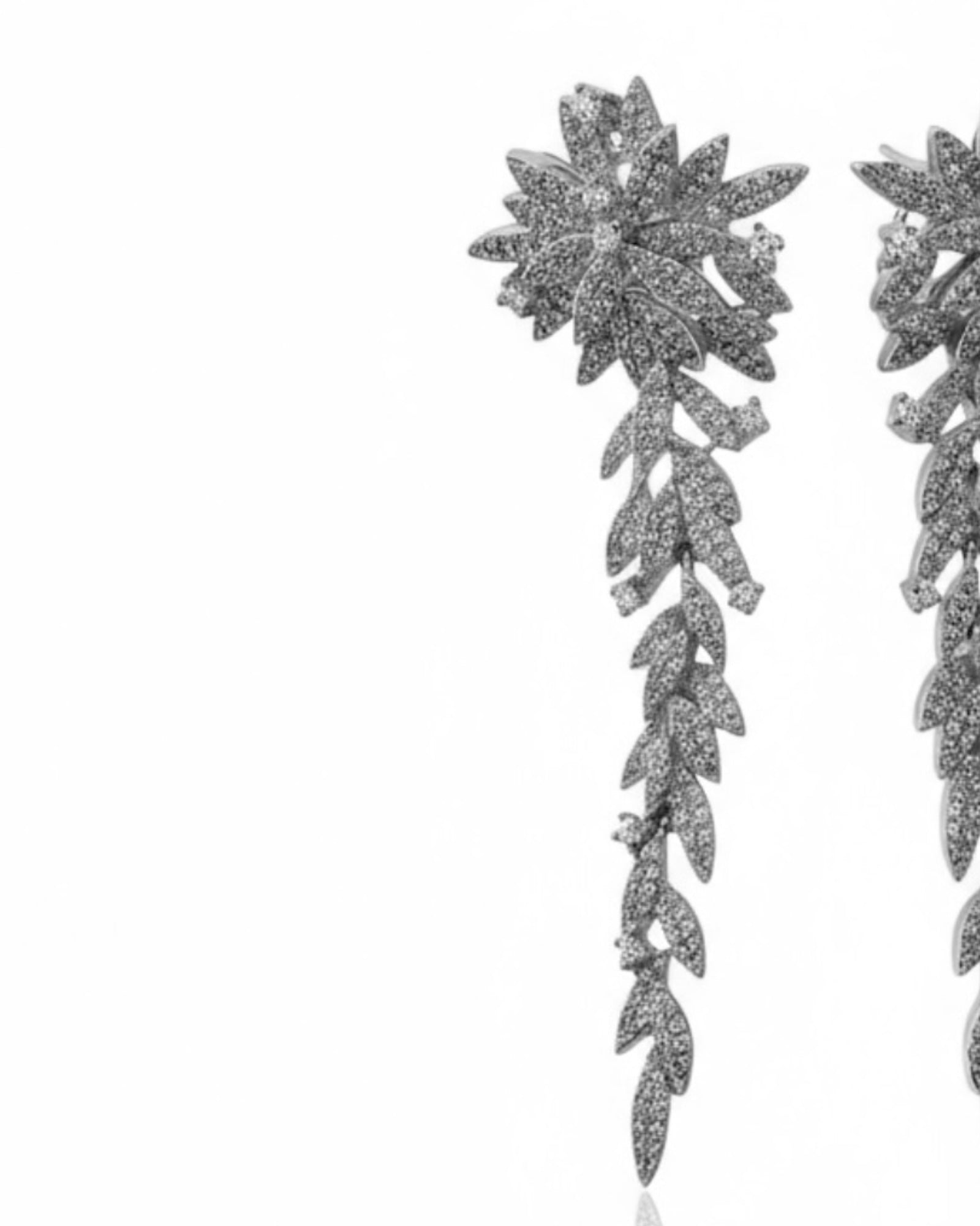 Brincos Flores em Prata