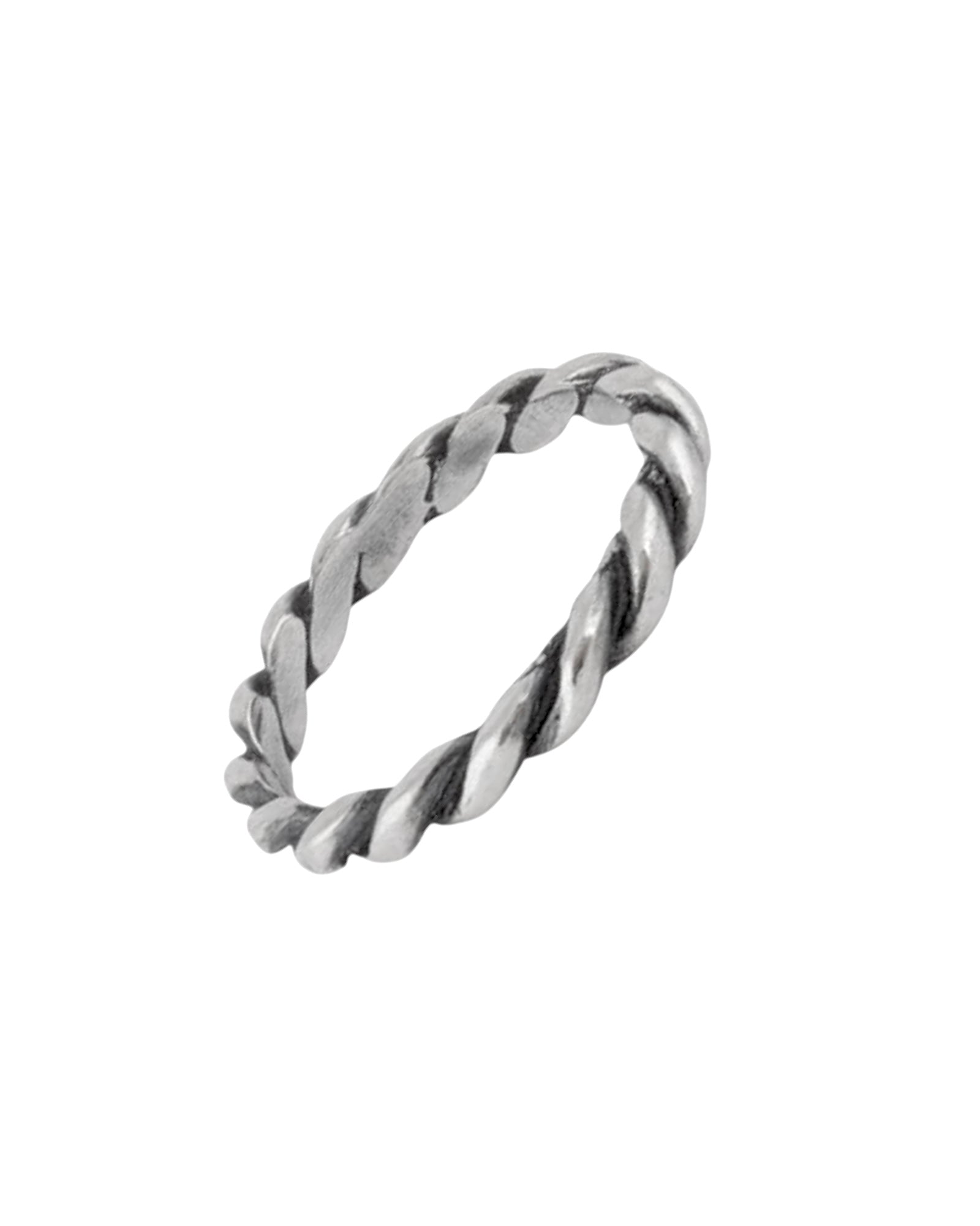 Twisted Silver Ring