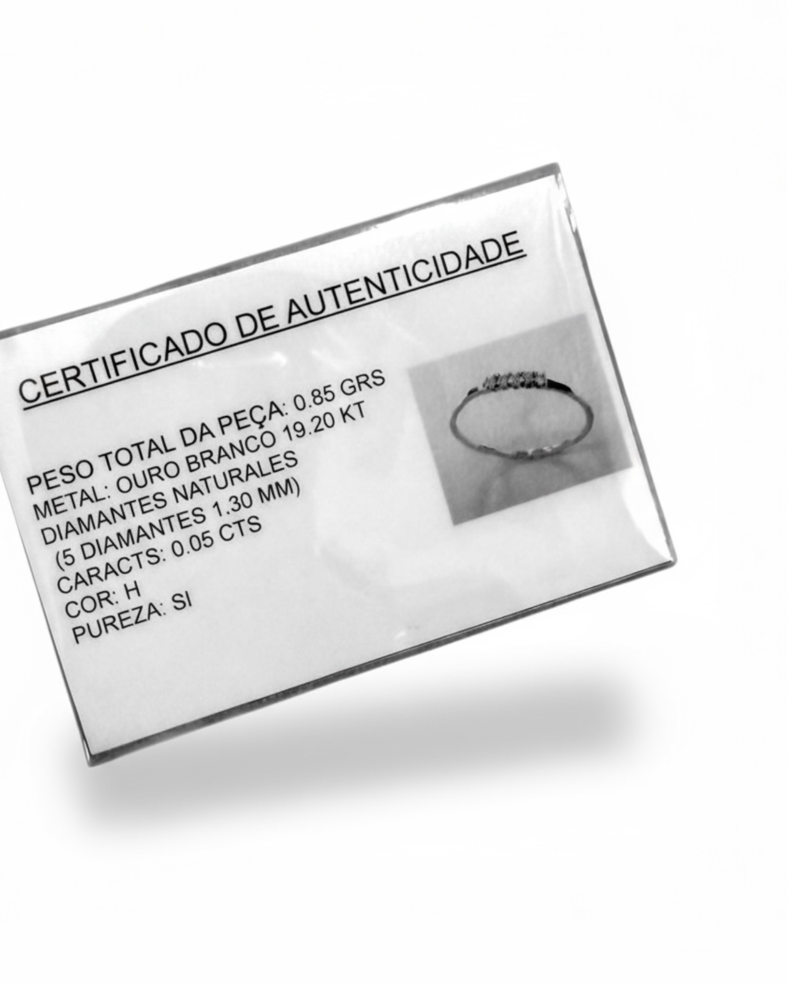 Gold Memory Ring with Diamonds