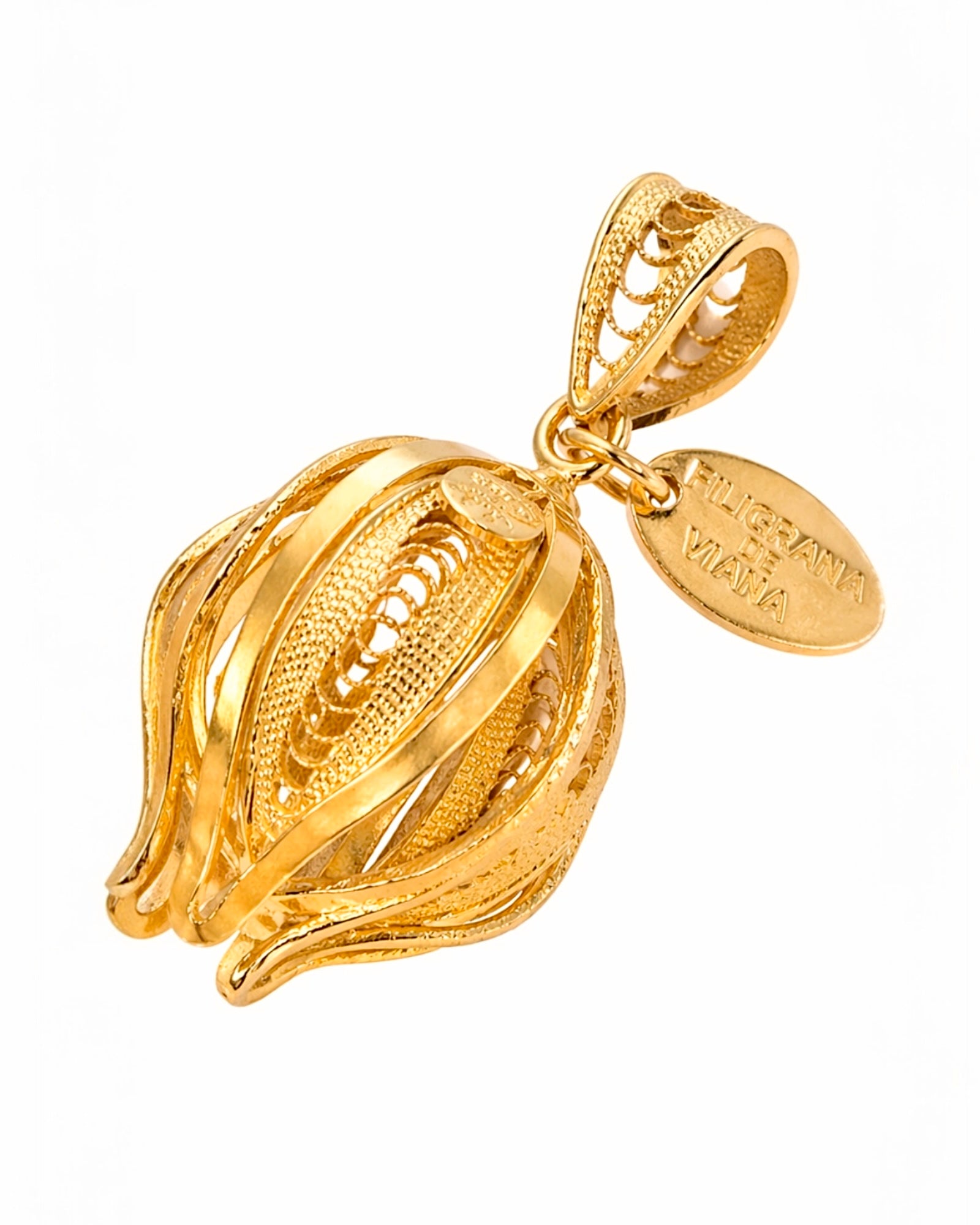 Gold Plated Silver Ribbon Medal