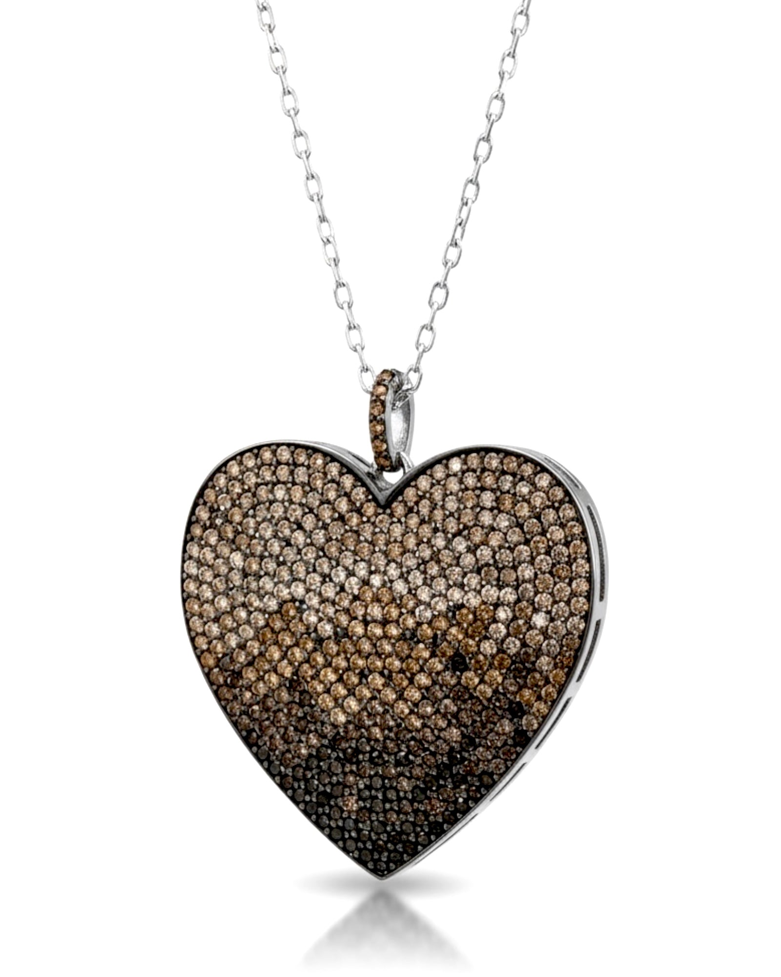 Long Heart Necklace or Double Wrap Necklace