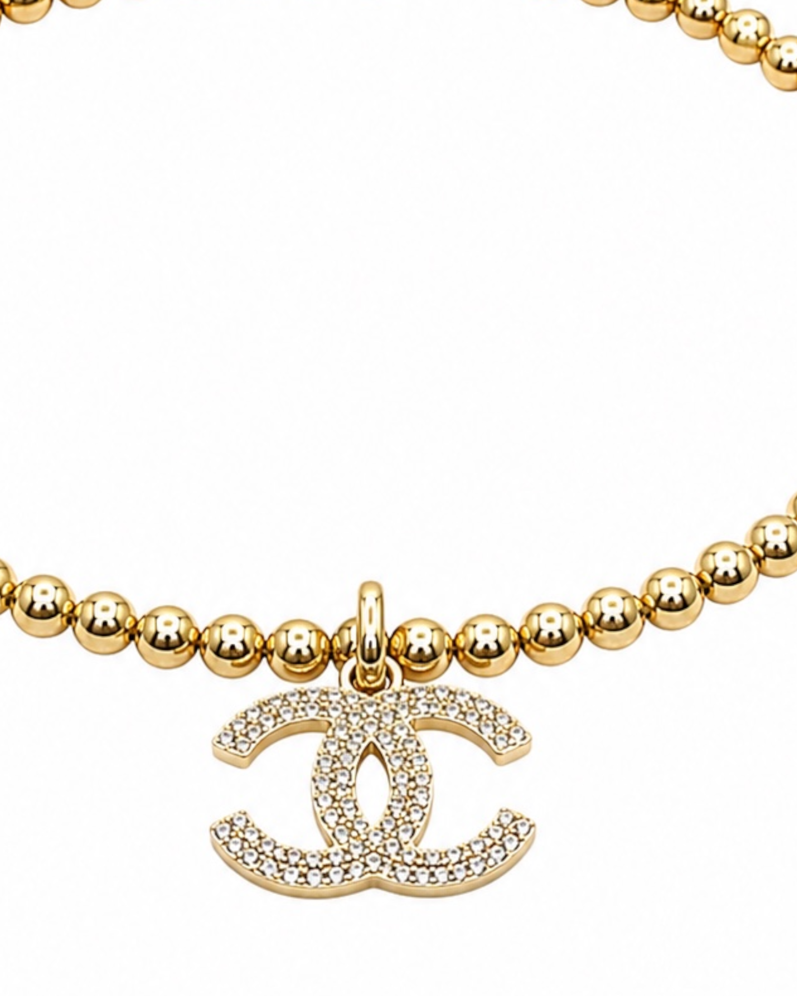 Gold-plated silver charm bracelet