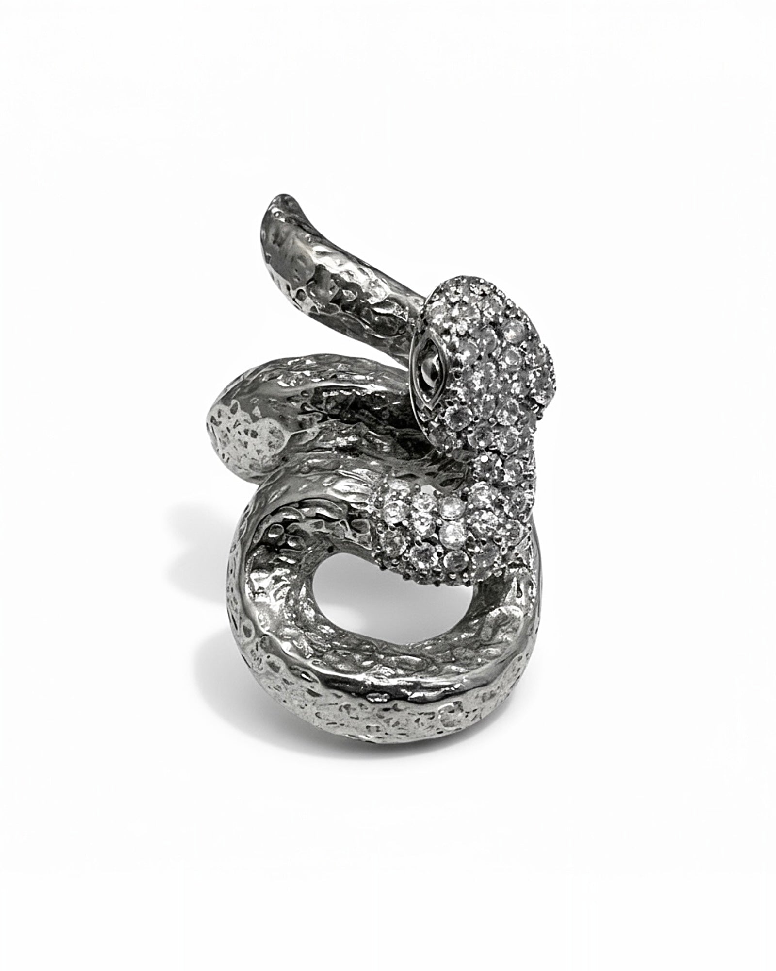 Anel Cobra em Prata