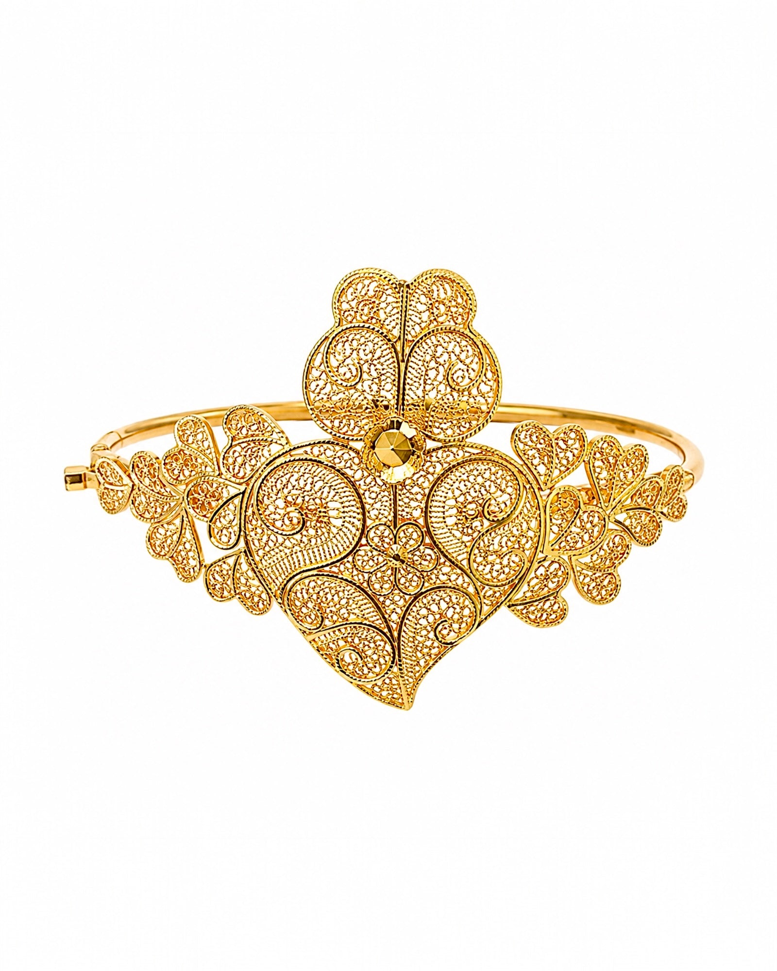 Slave bracelet in filigree and gilded silver.