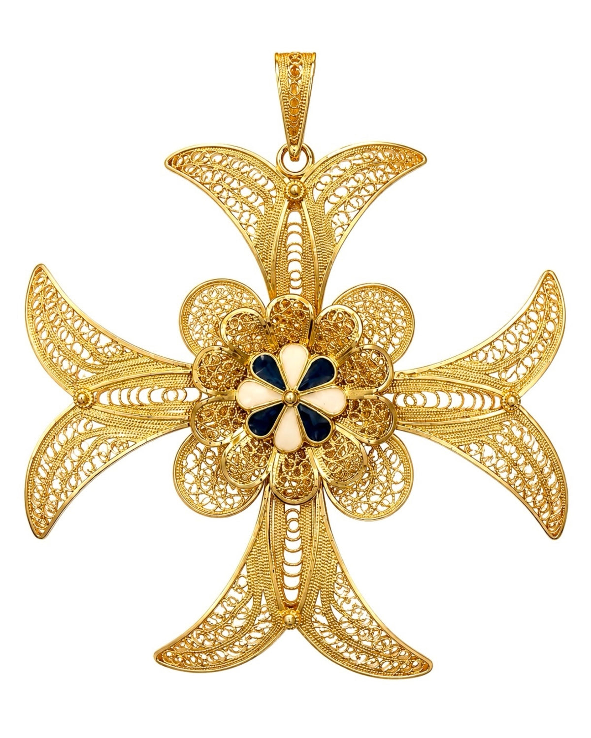 Maltese Cross Medal in Gilded Silver