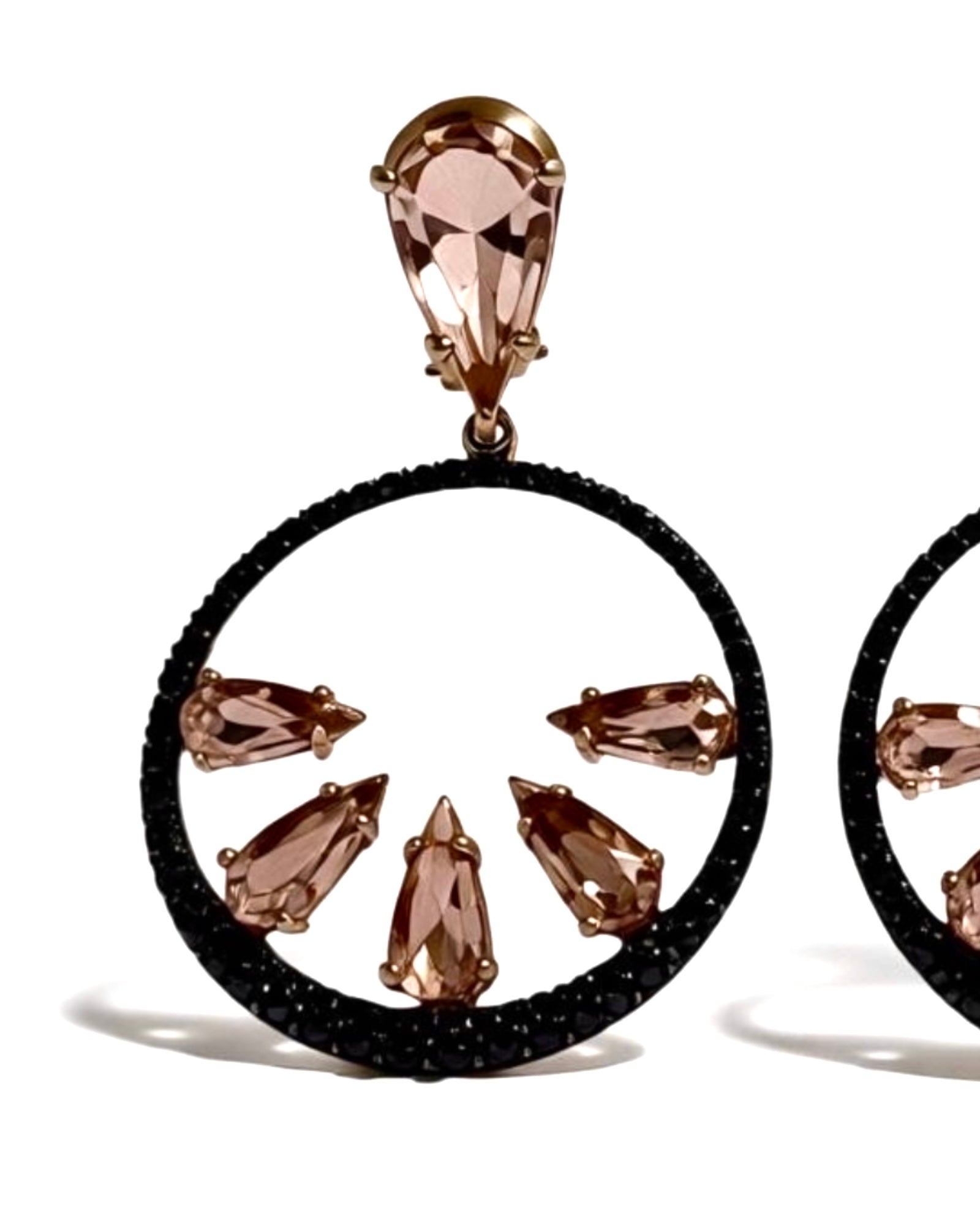 Brincos Brilhos em prata dourada