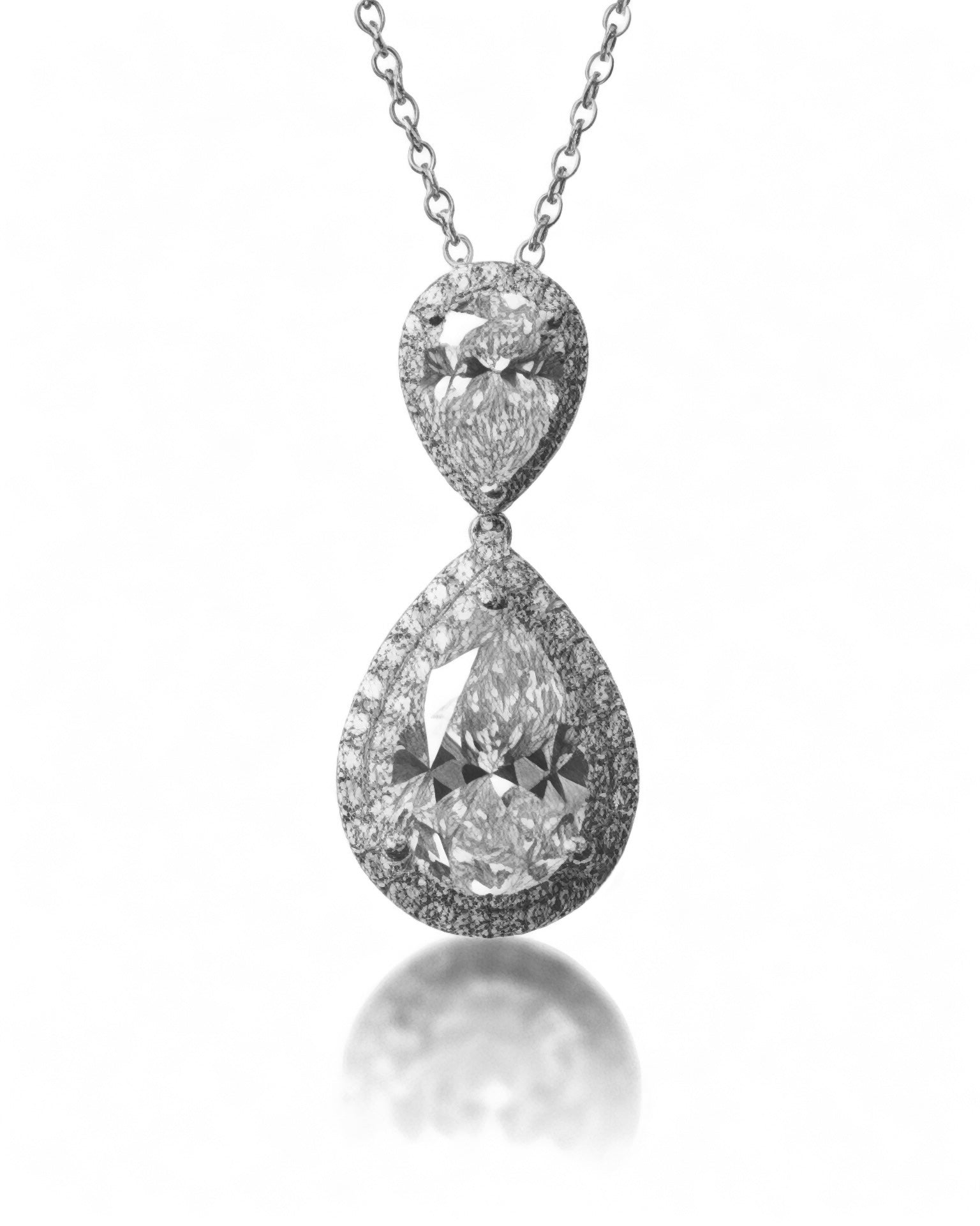 Drop Necklace in Silver