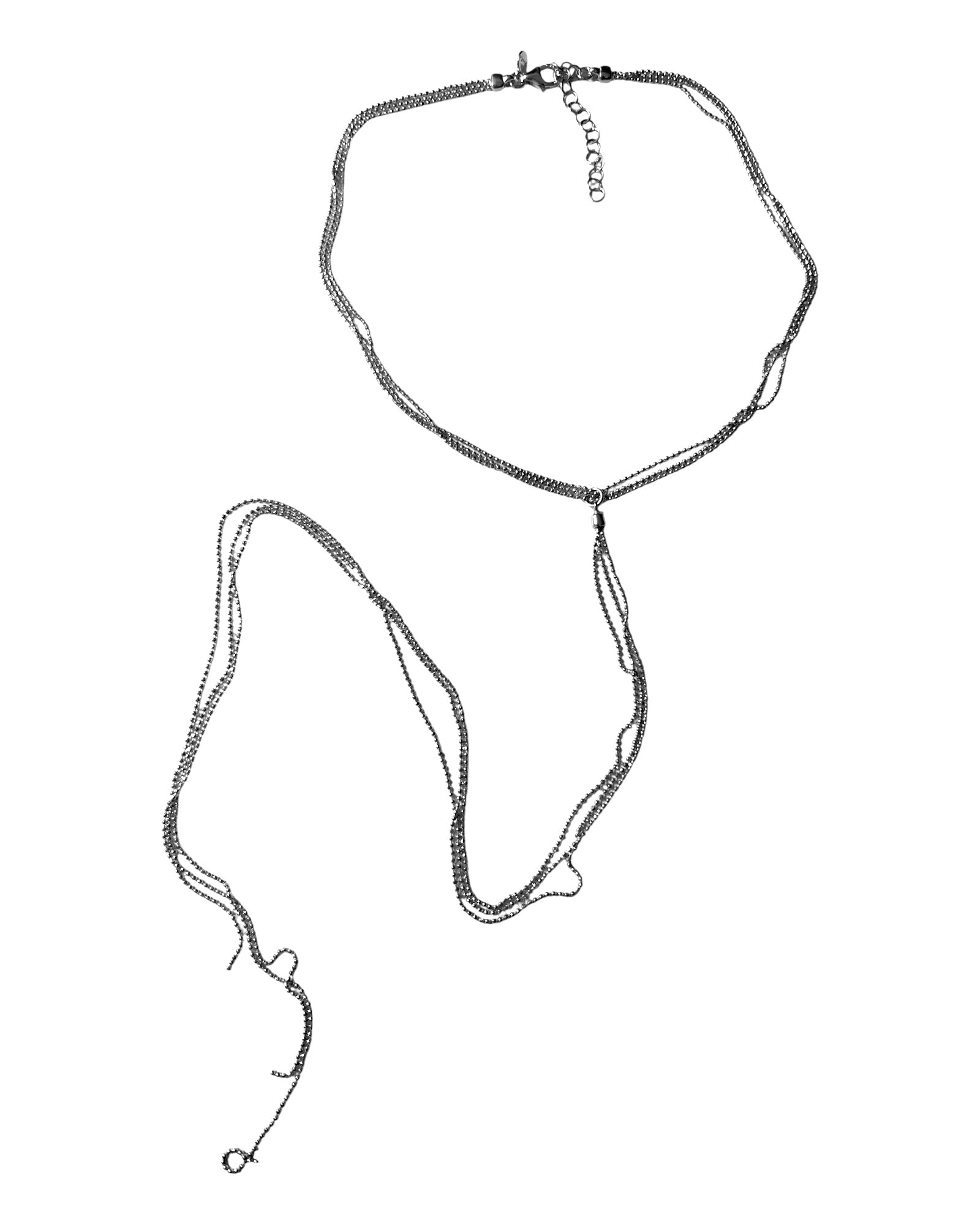 Long Silver Necklace