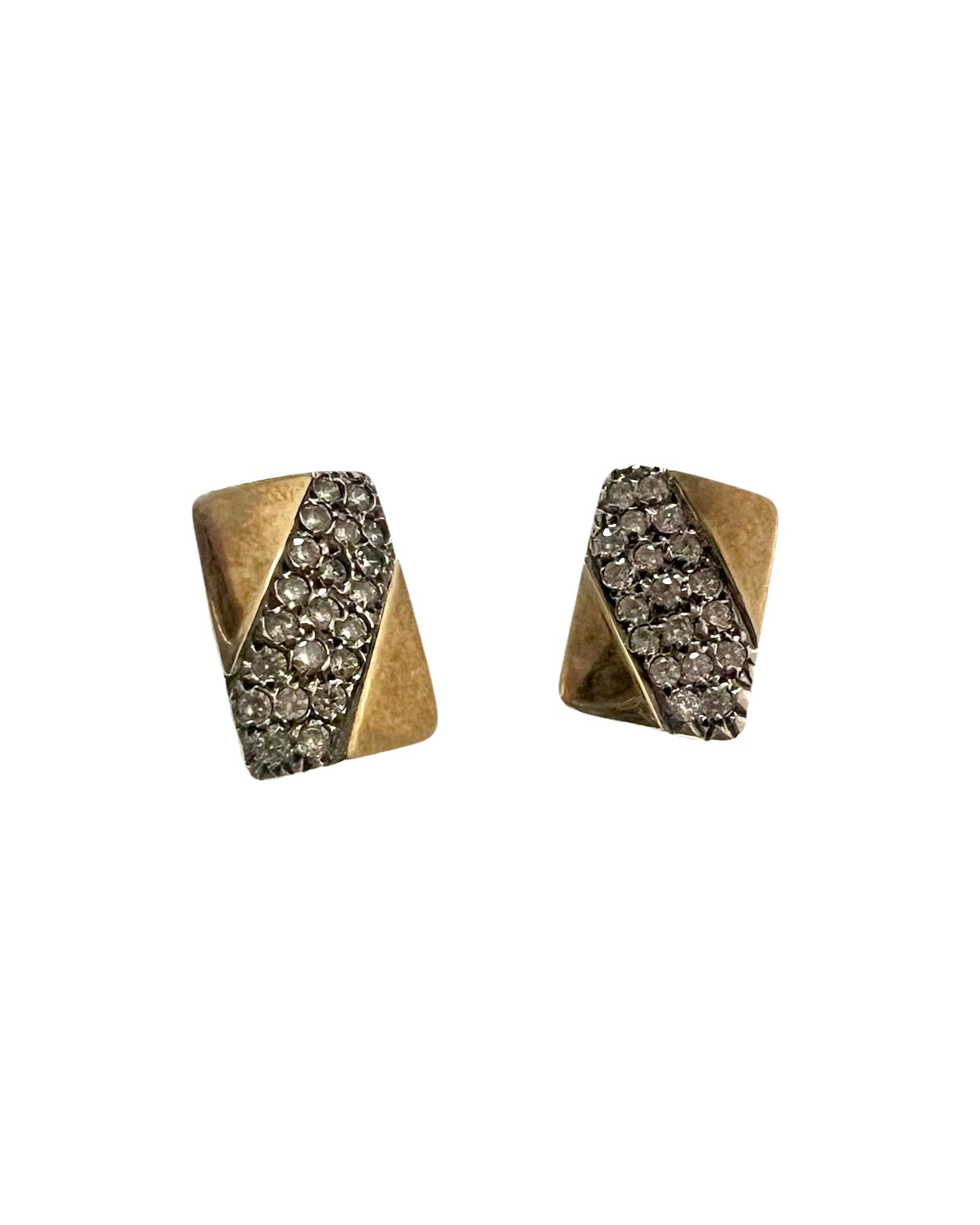 Silver and Gold Sparkle Earrings