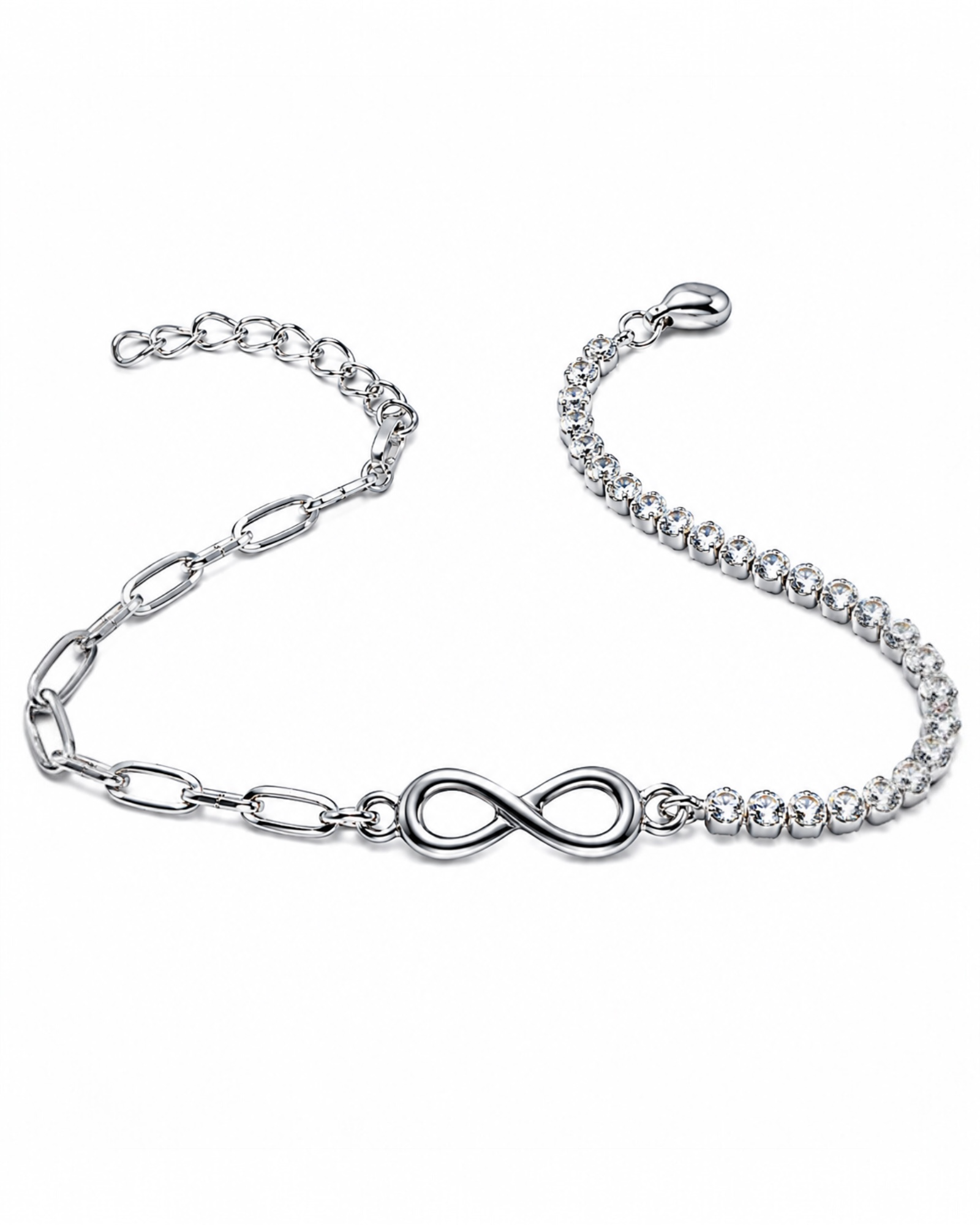 Infinity Bracelet in Silver