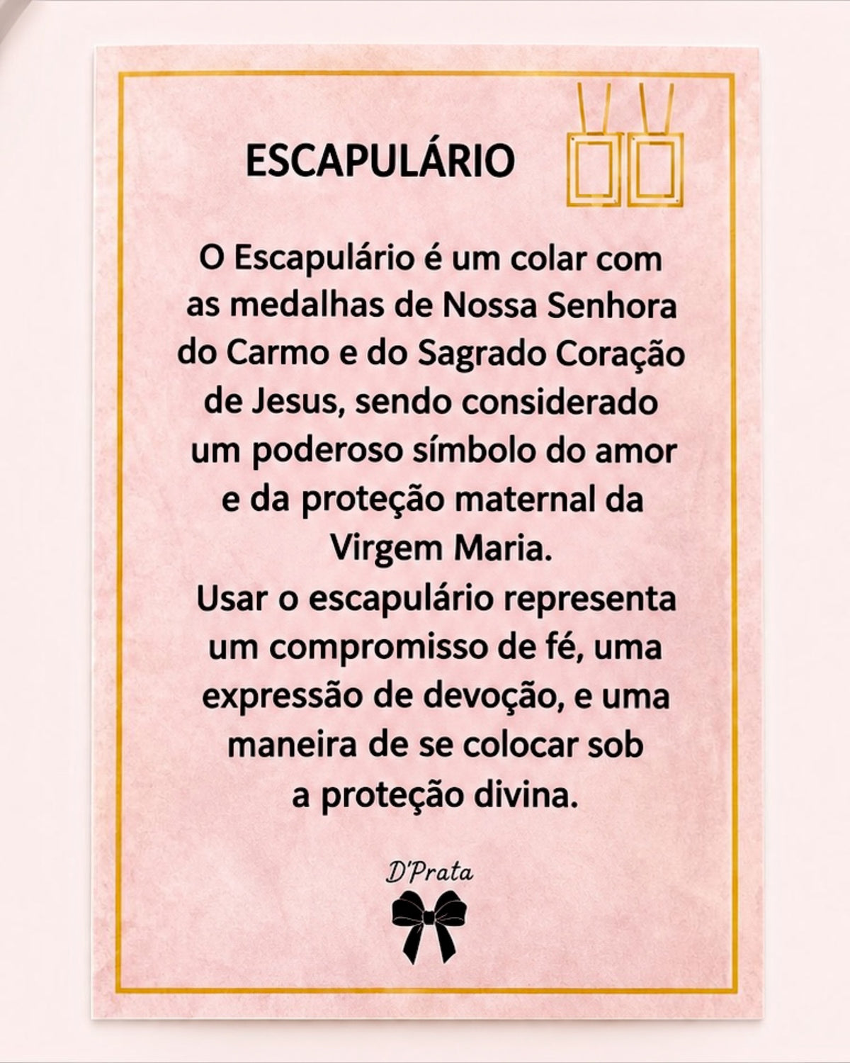 M - Escapulário Malha Tradicional em Prata Branca e Medalhas Prata Escurecida