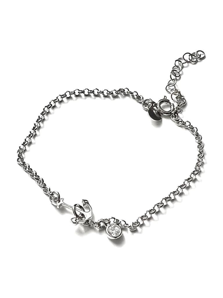 Silver Anchor Bracelet