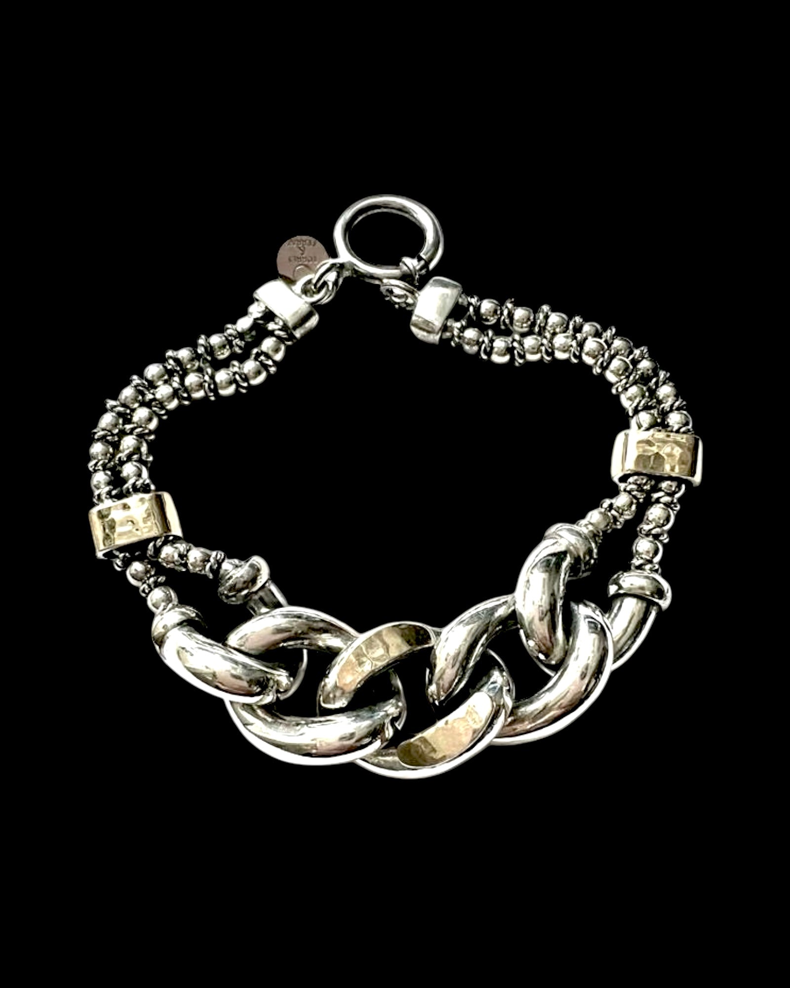 Silver and Gold Chain Bracelet