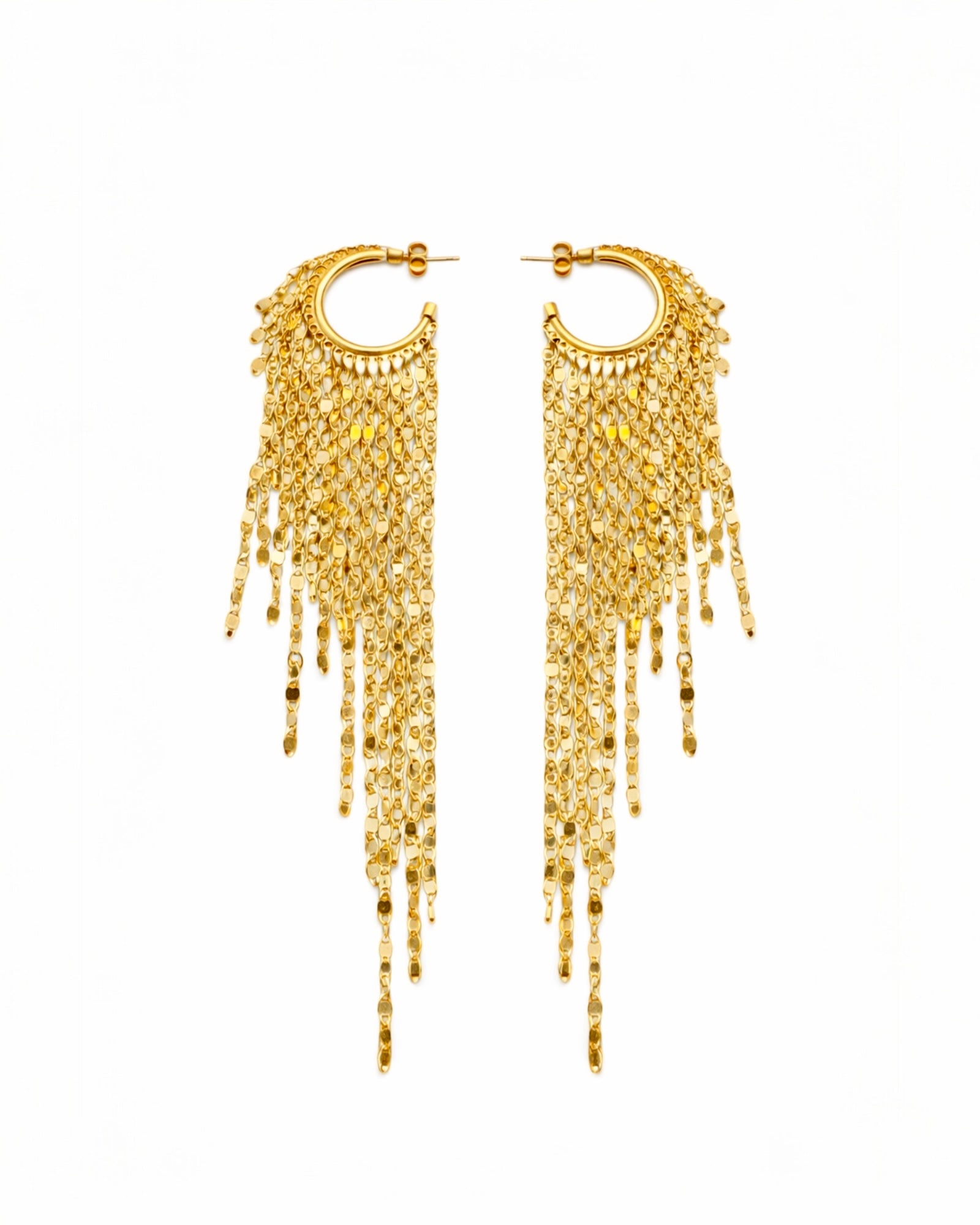 Argolas de Festa em Prata Dourada