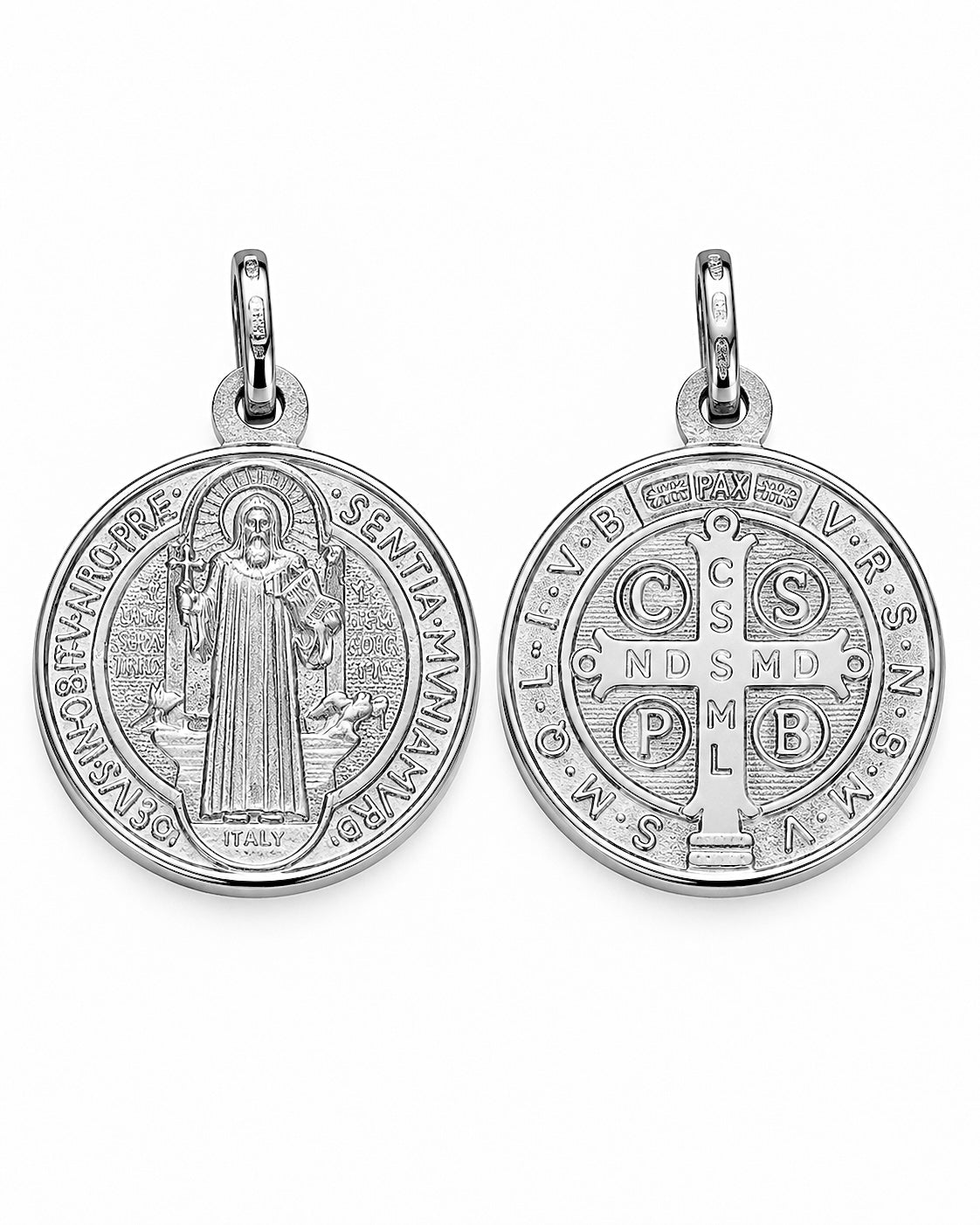 Medalha São Bento em Prata - 3cm