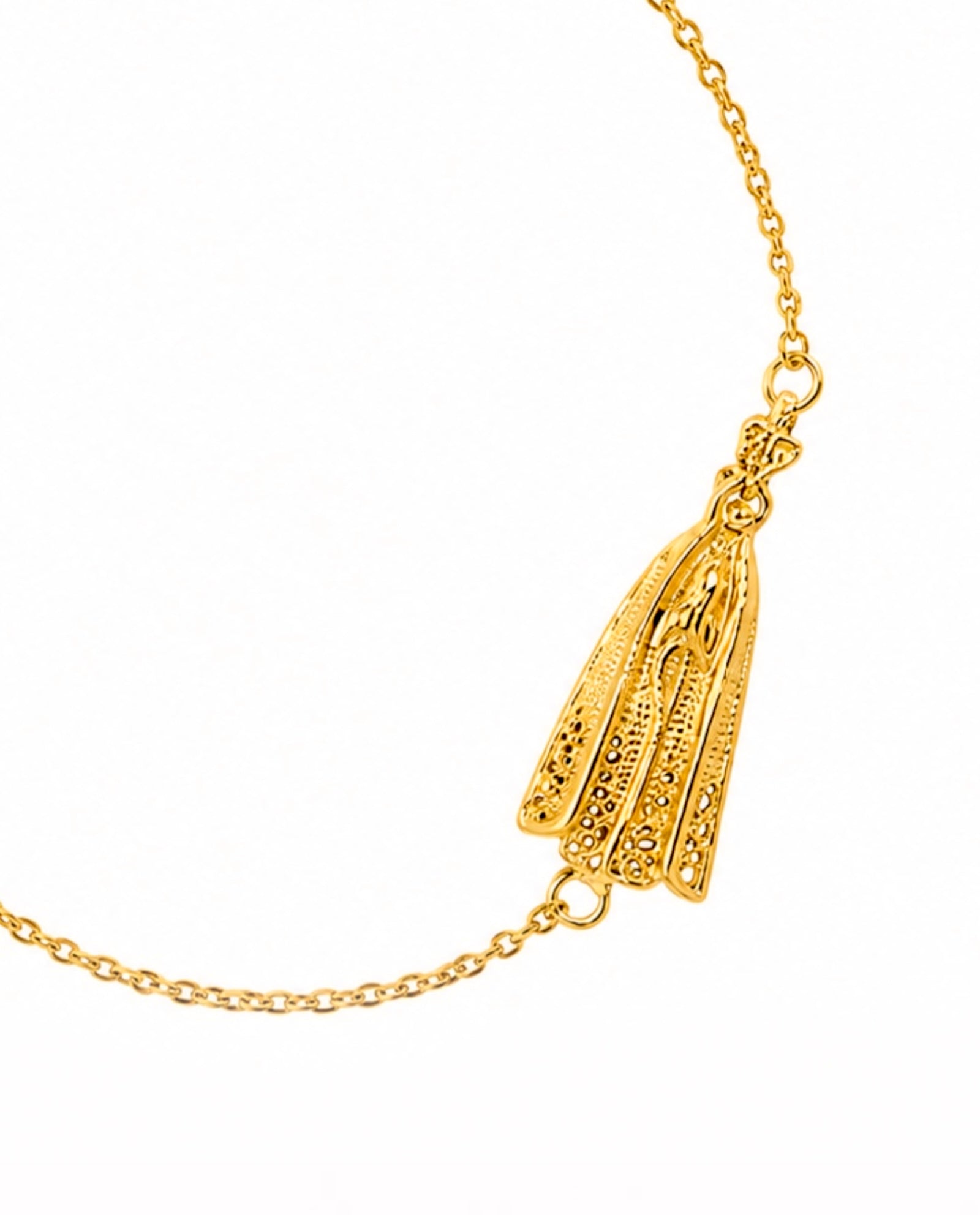 Our Lady of Fatima Bracelet in Gold-Plated Silver