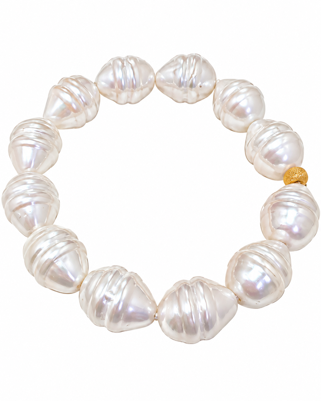 Bracelet with Pearls in Gold-Plated Silver