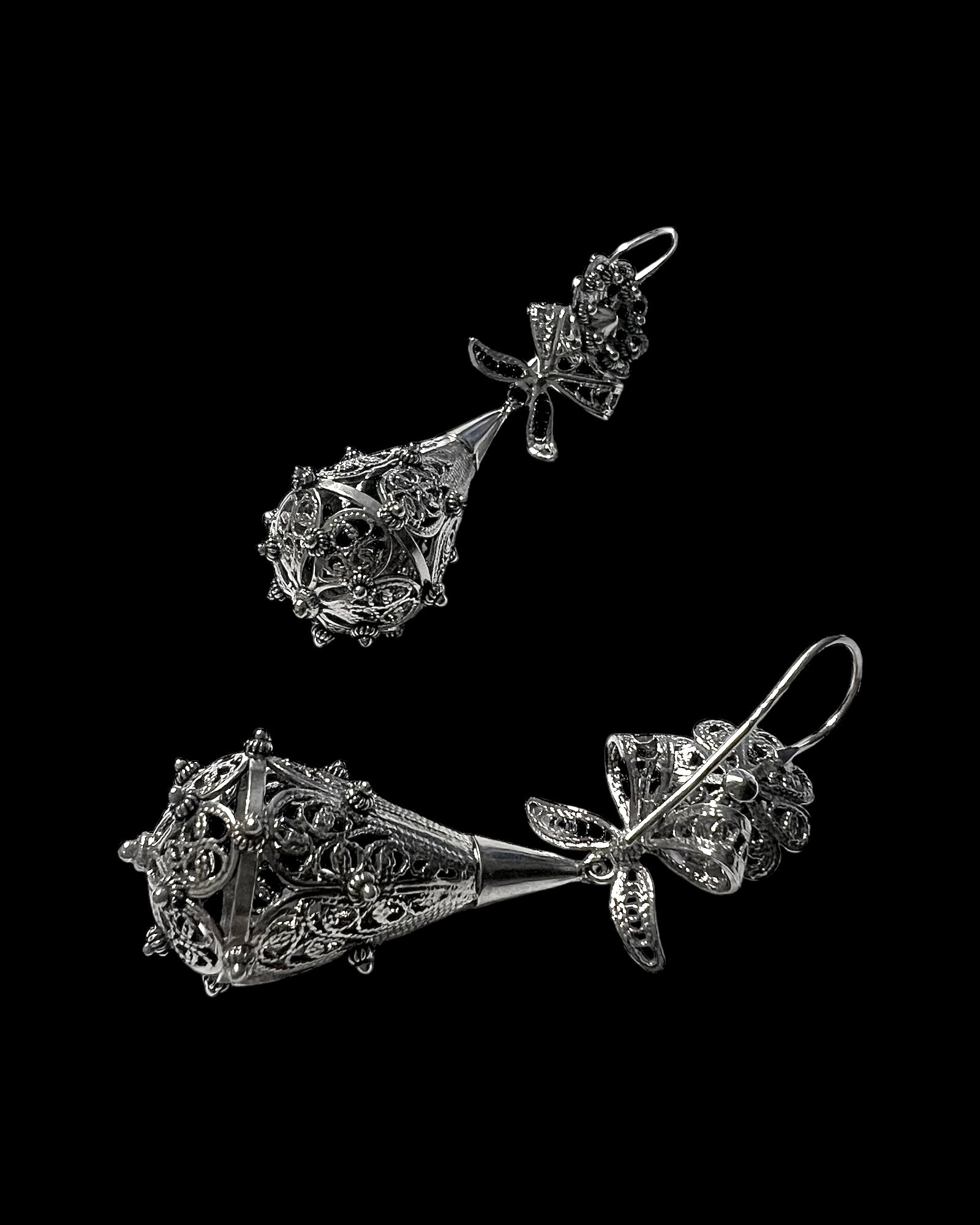 Filigree Silver Earrings